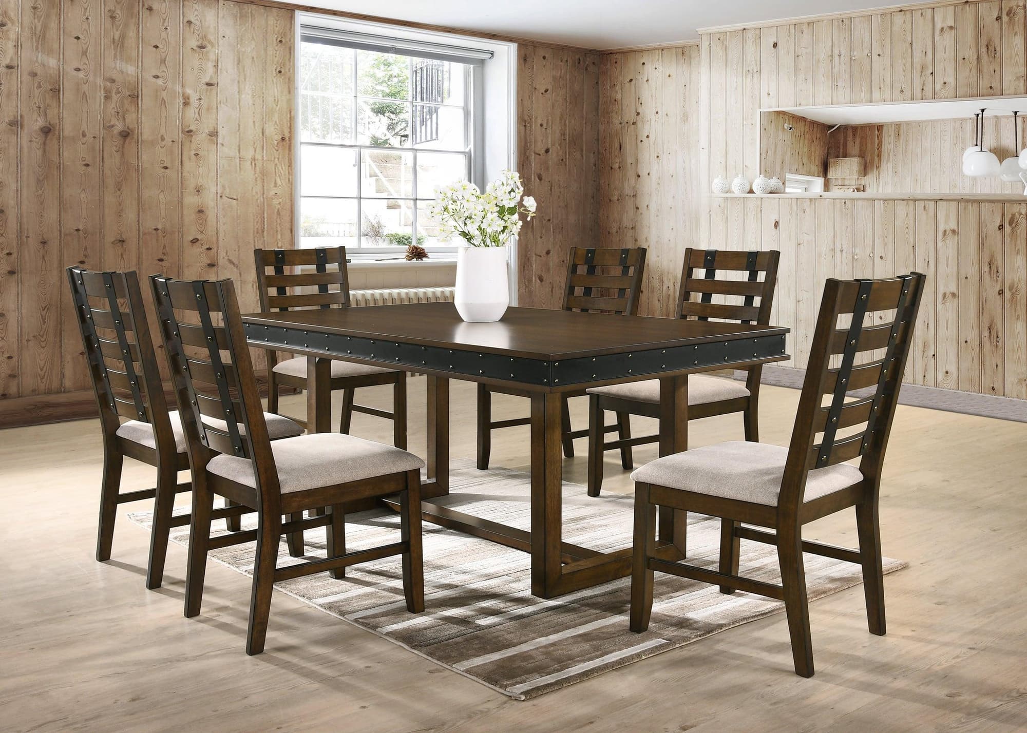 Chicago Brown Dining Room Set - Image 1
