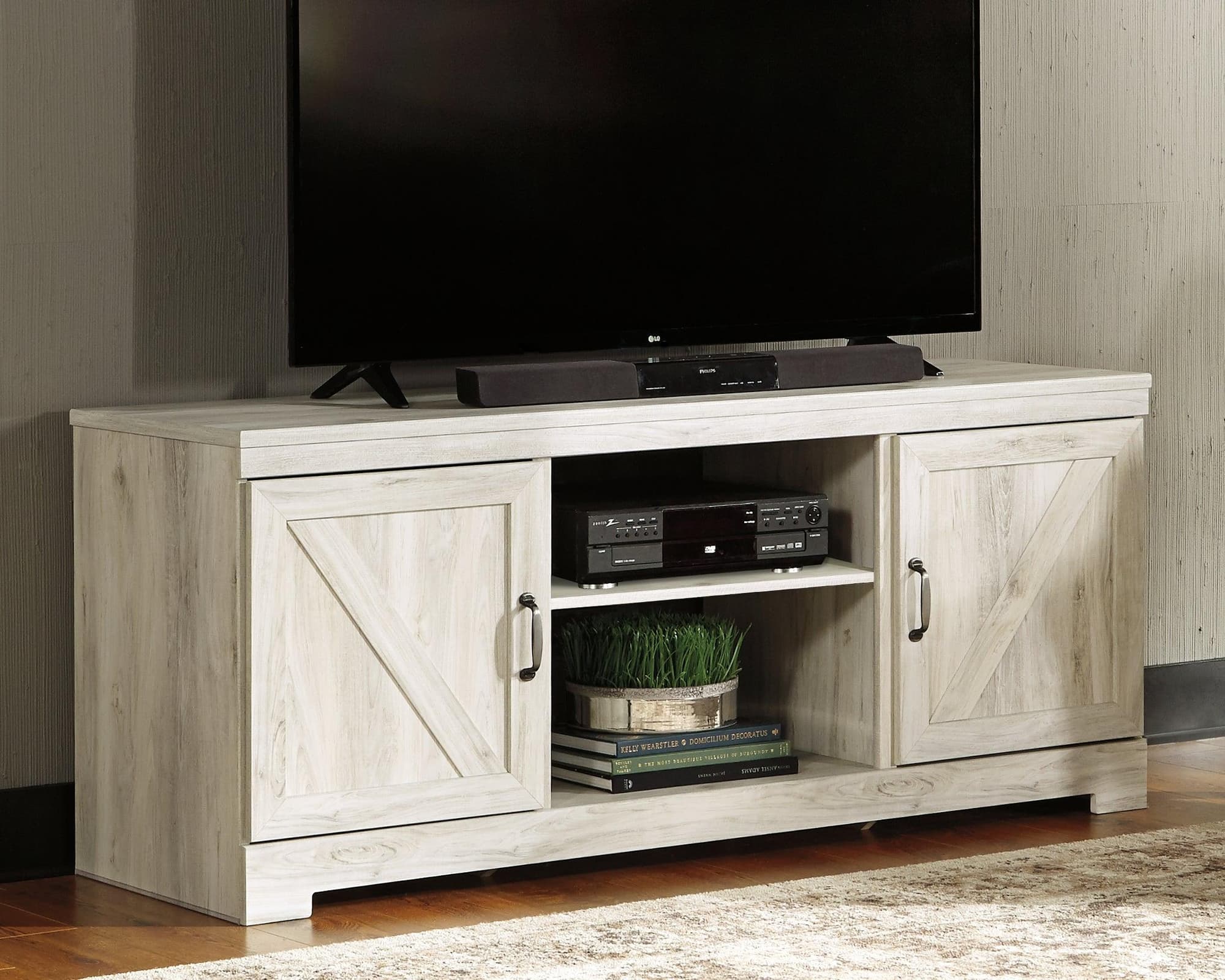 Bellaby Whitewash 63" Tv Stand - Image 1