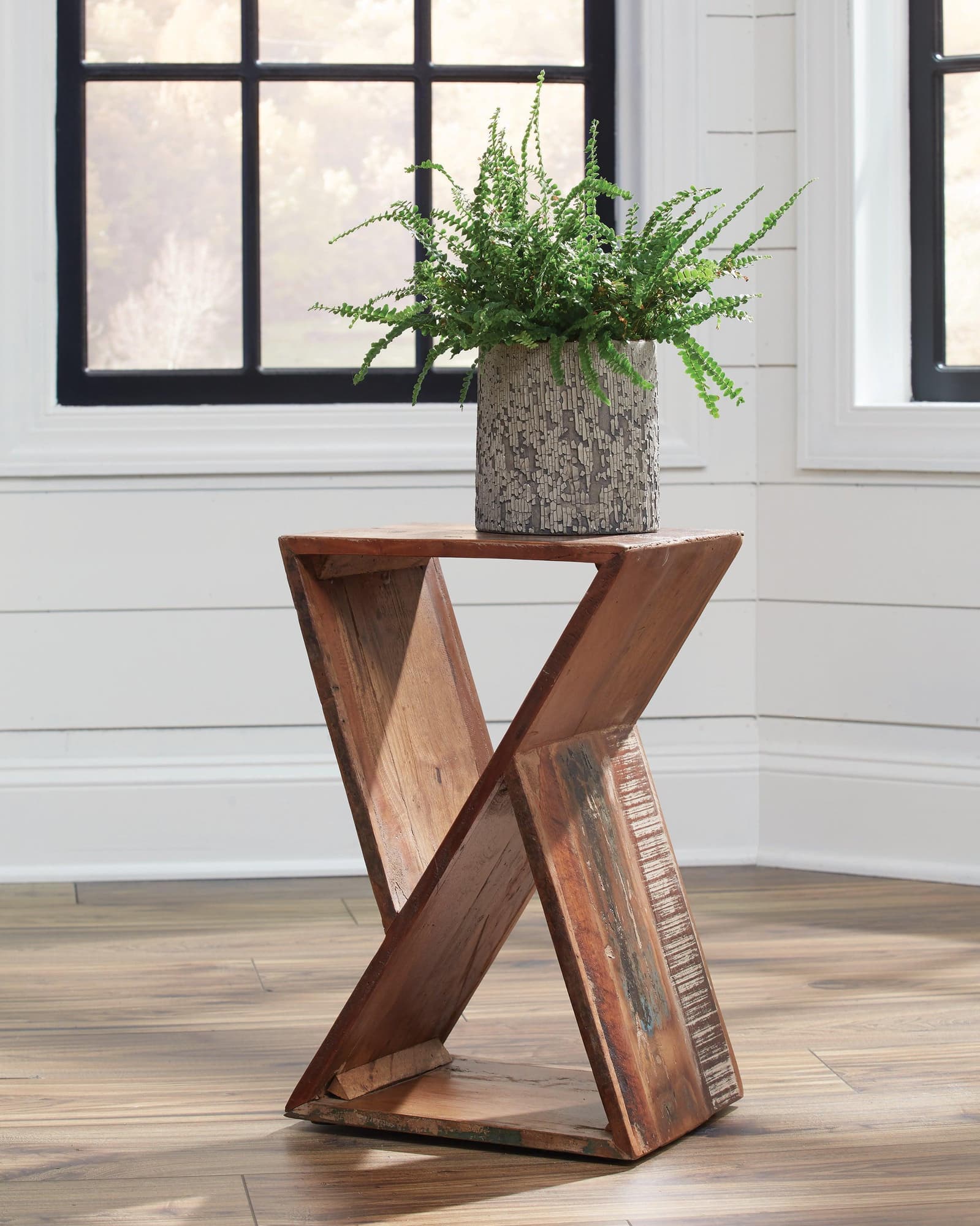 Lily Geometric Accent Table Natural - Image 1