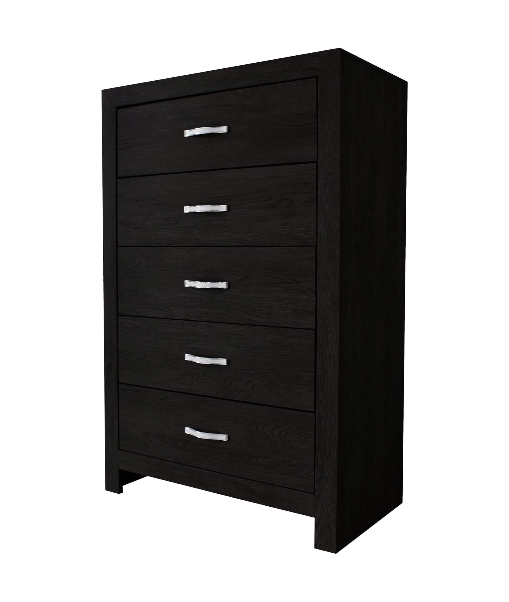 Jaylen Chest Black 5 Drawers - Image 1