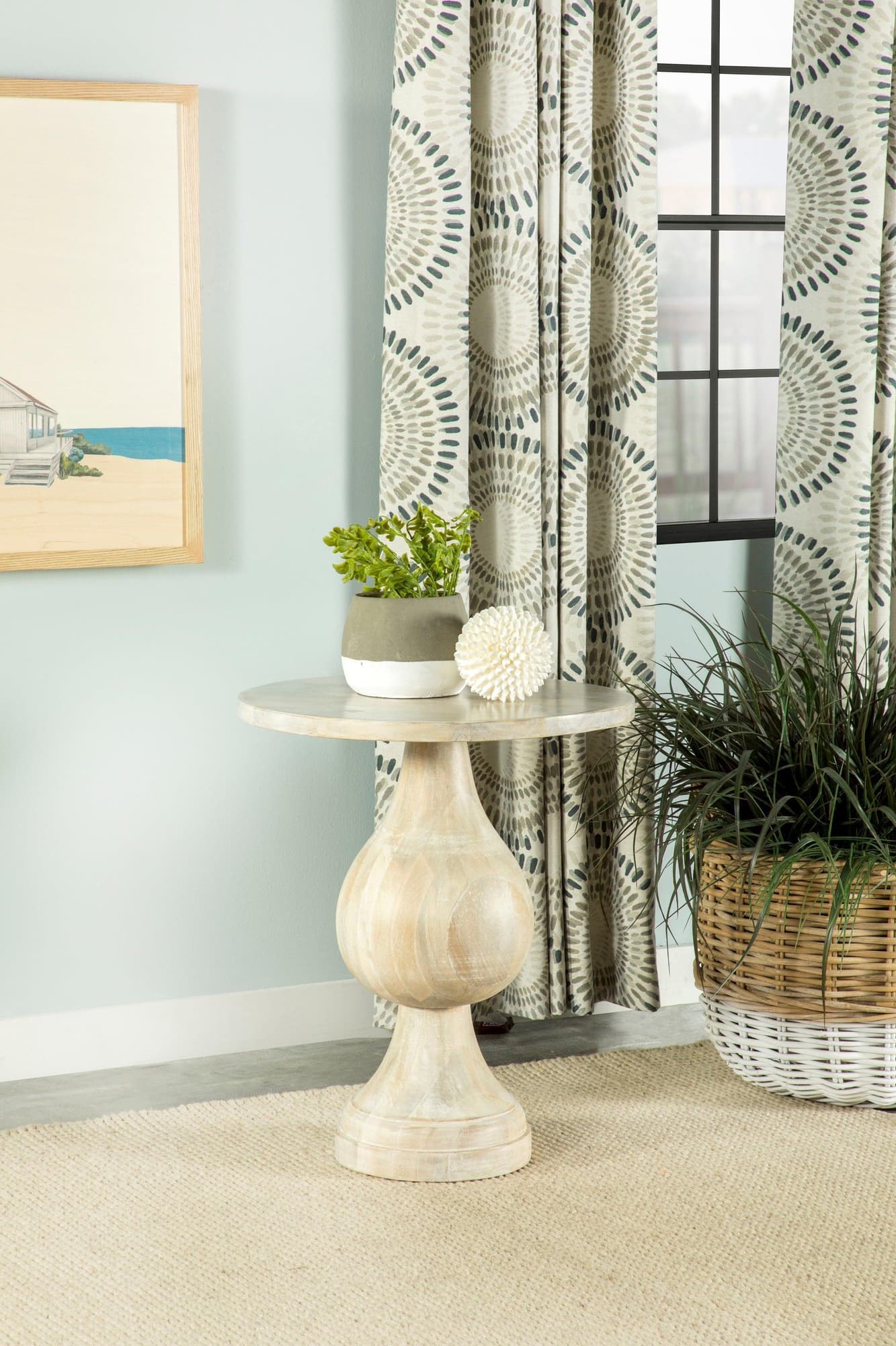 Dianella Round Pedestal Accent Table - Image 1