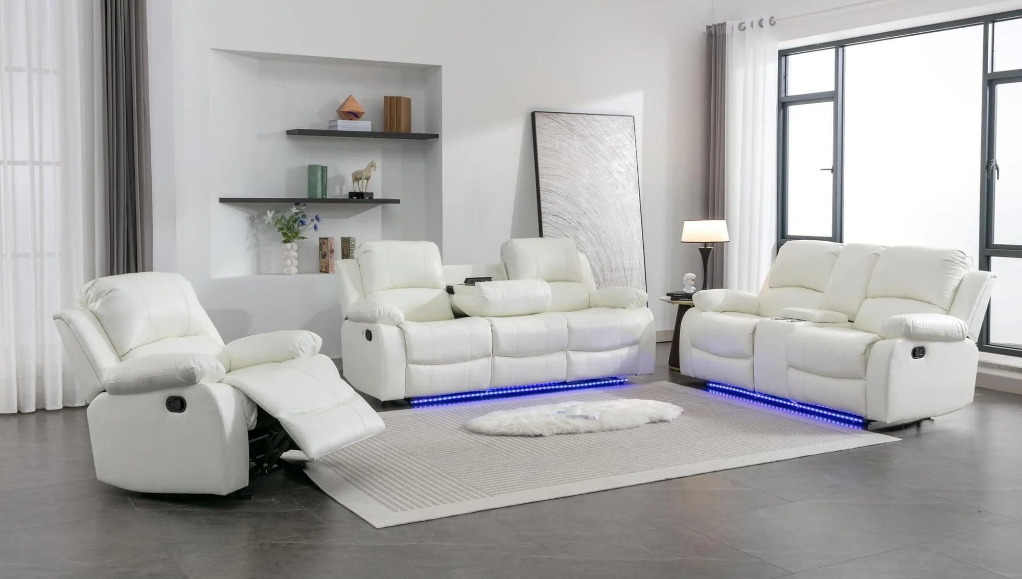 Daytona White 3-Piece Set - Image 1