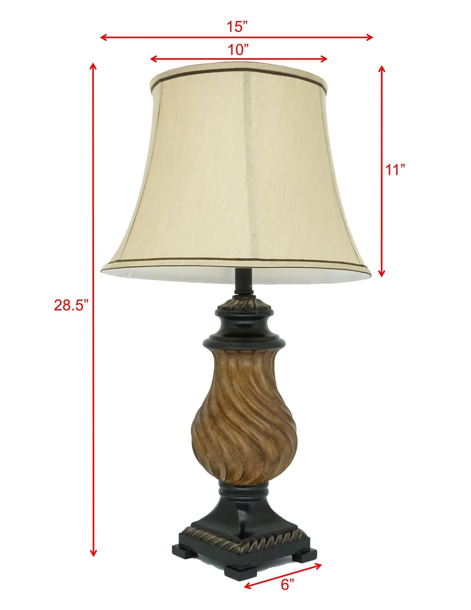 Black BrownTable Lamp