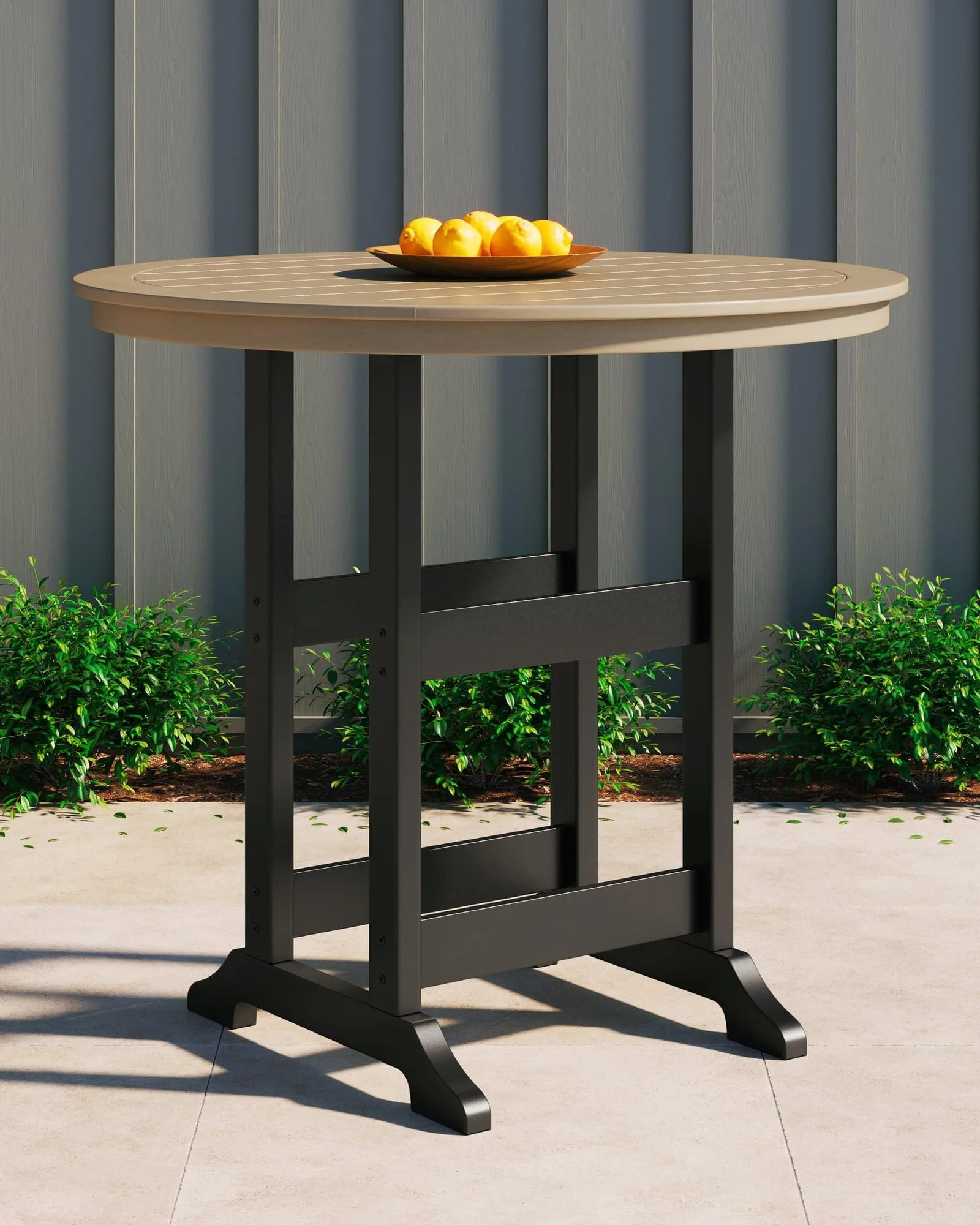 Fairen Trail Black Driftwood Bar Table