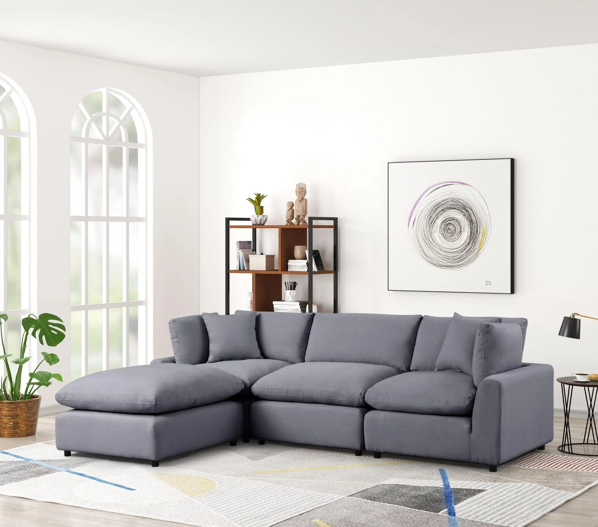 Sky Charcoal Modular Sectional - Image 1