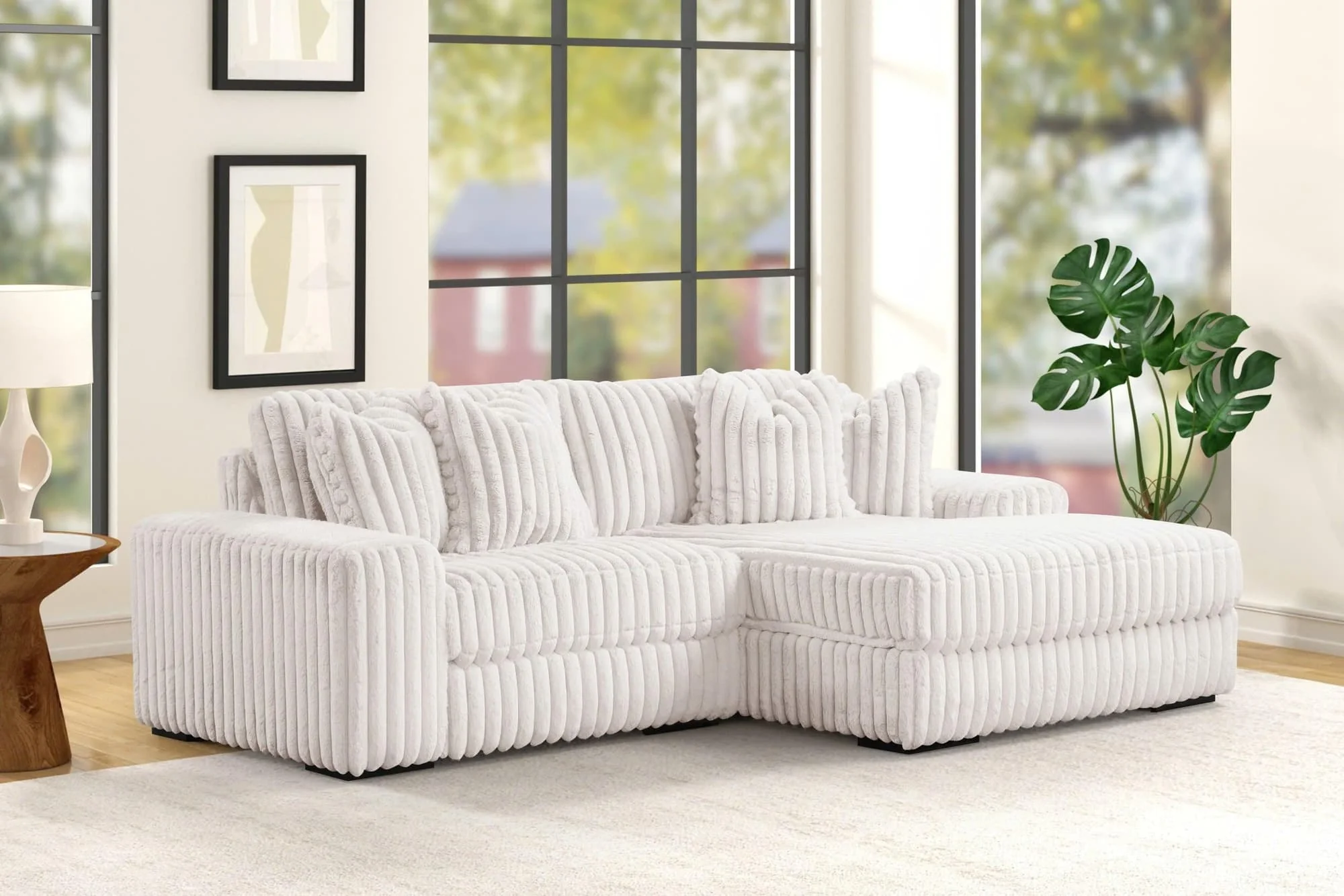 Sunday Beige 2-Piece Sectional - Image 1