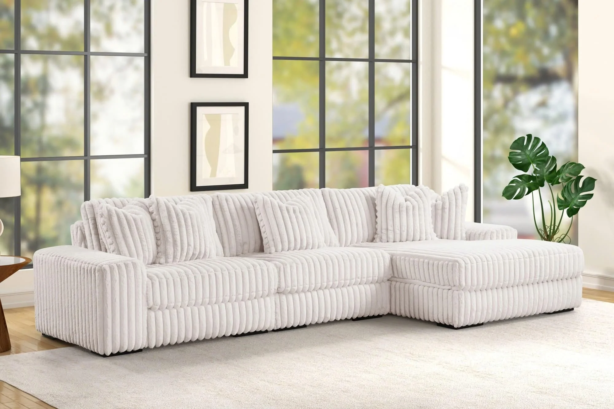 Sunday Beige 3-Piece Sectional - Image 1