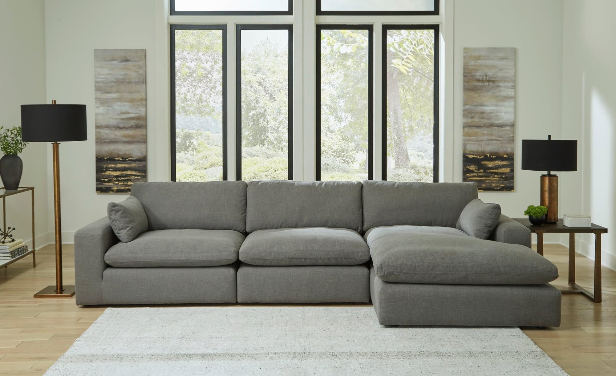 Cloud Gray 3-Piece Sectional - Image 1