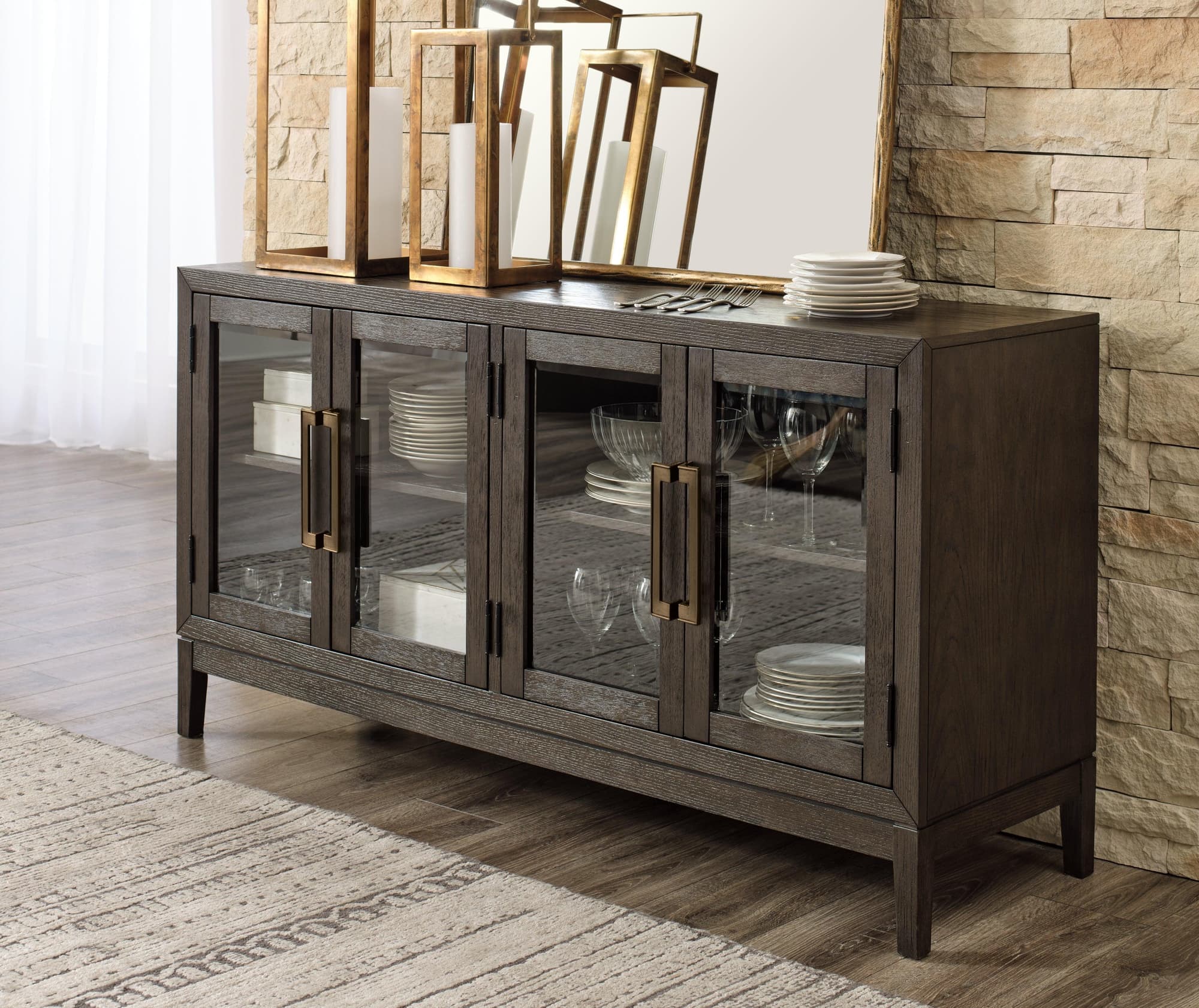 Burkhaus Dark Brown Dining Server
