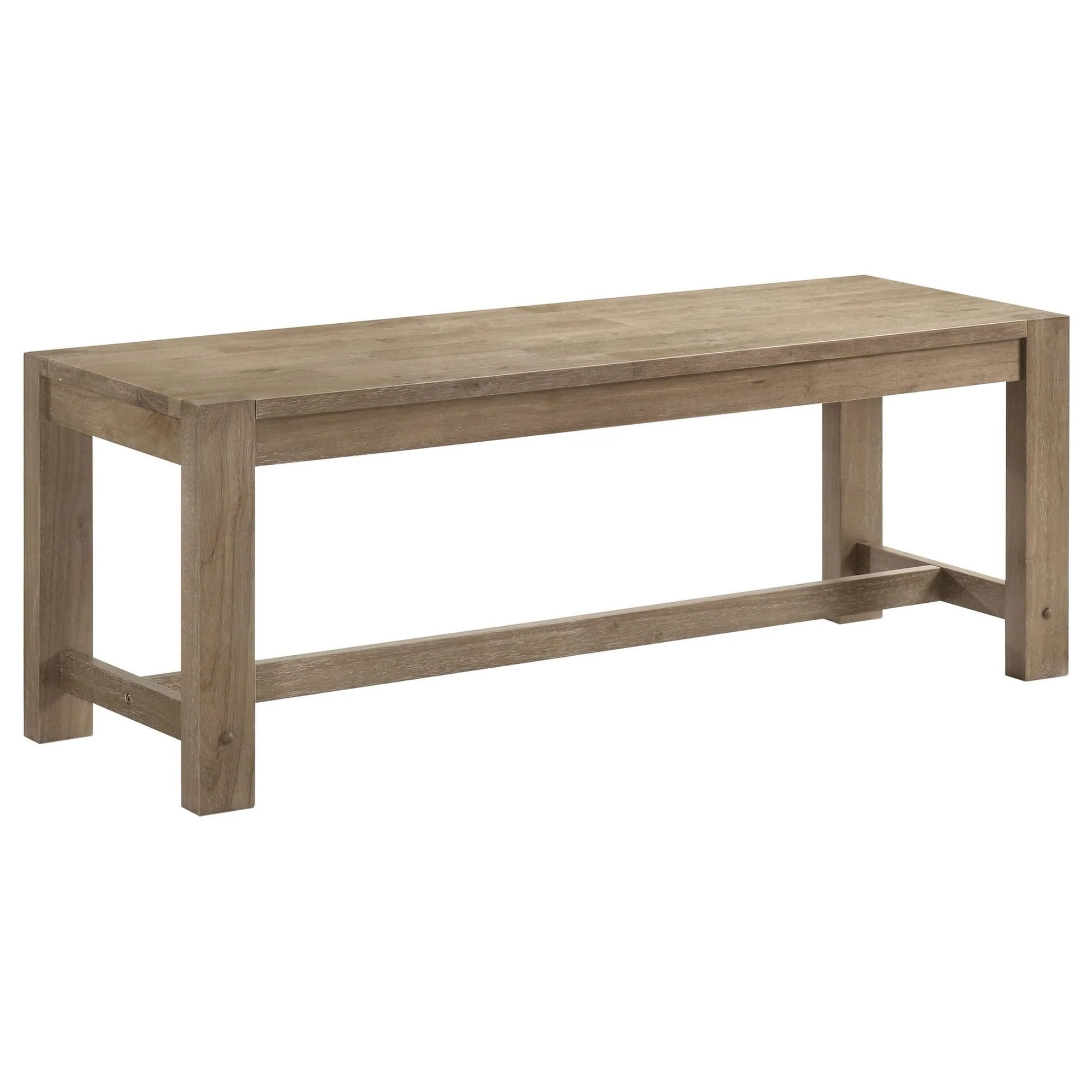 Scottsdale Wood Trestle Base Dining Bench Washed Brown - Image 1