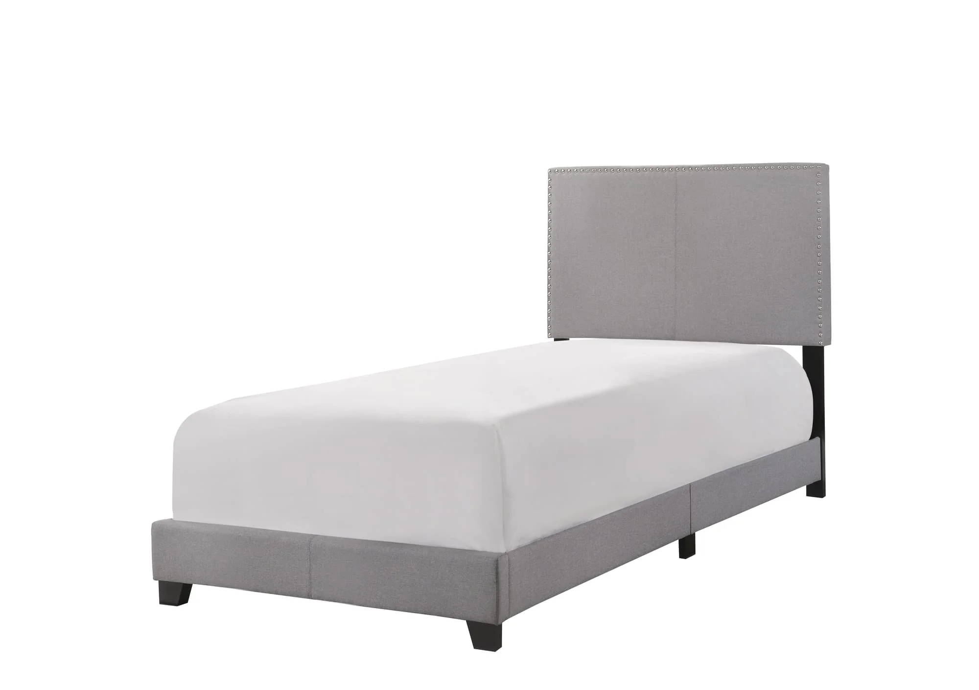 Erin Gray Fabric Upholstered Twin Bed - Image 1
