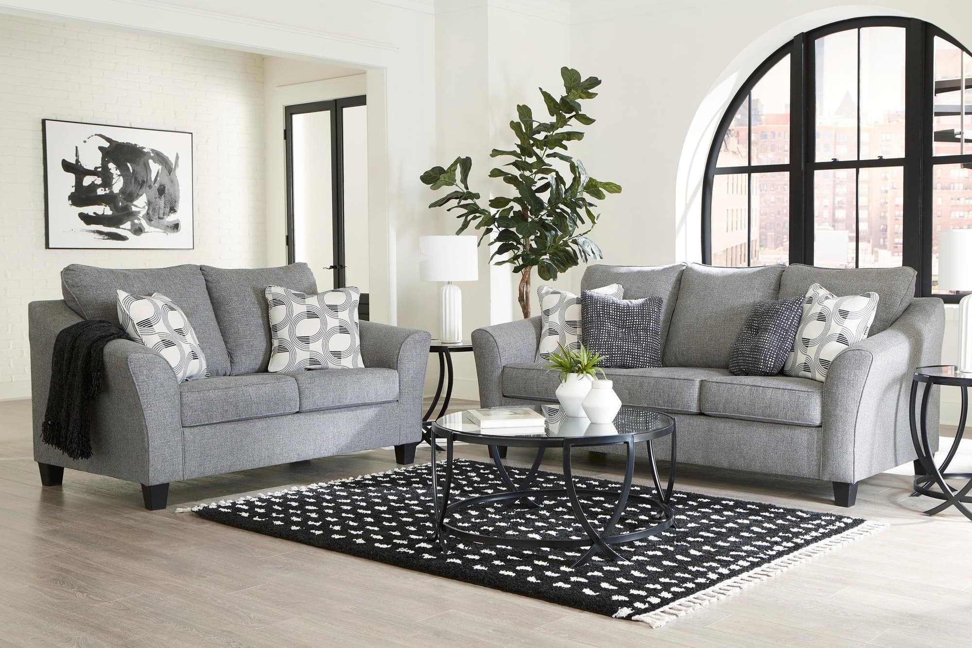 Ashley 519-03 Sofa Loveseat - Image 1