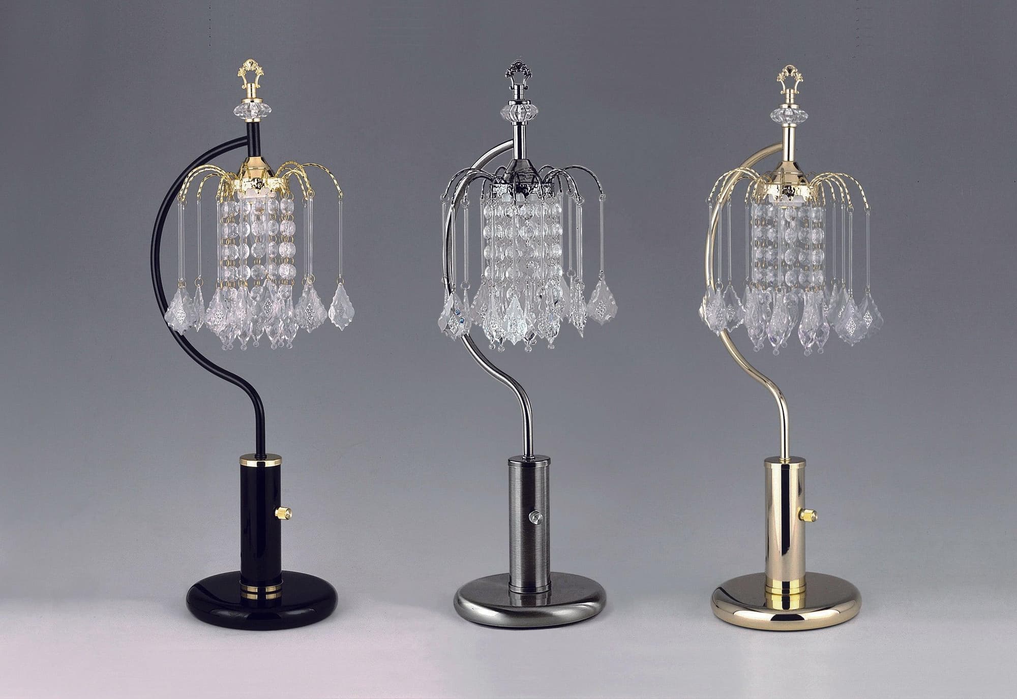 Rain Drop Gold Silver Table Lamp - Image 1