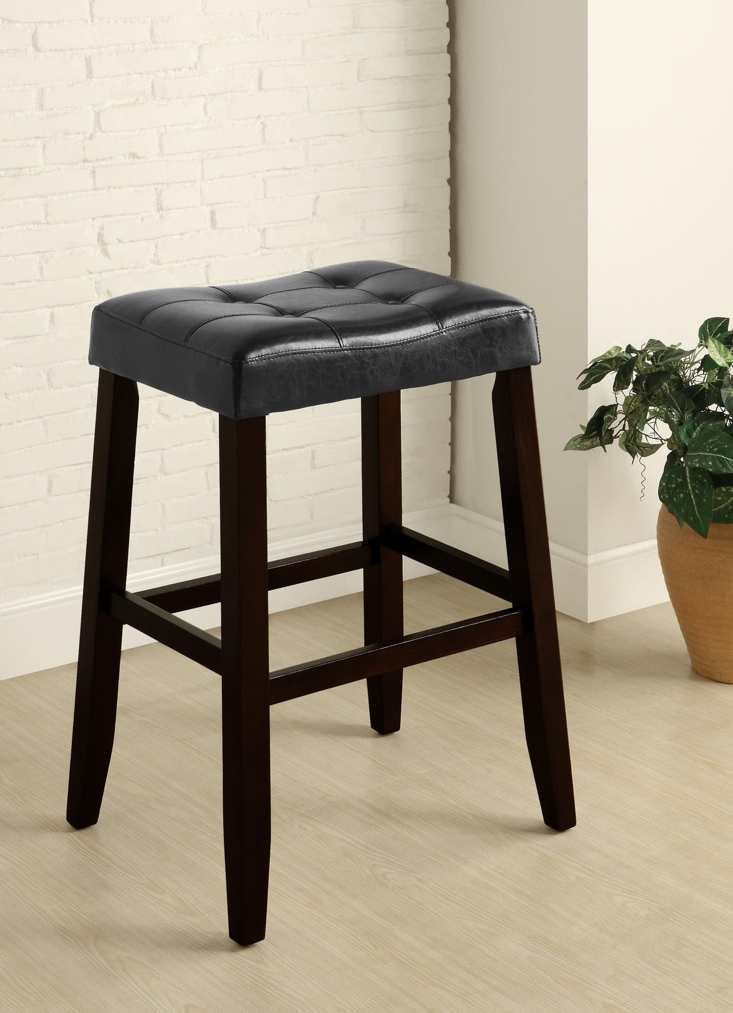 Kent Saddle Black Fabric Chair 29 - Image 1