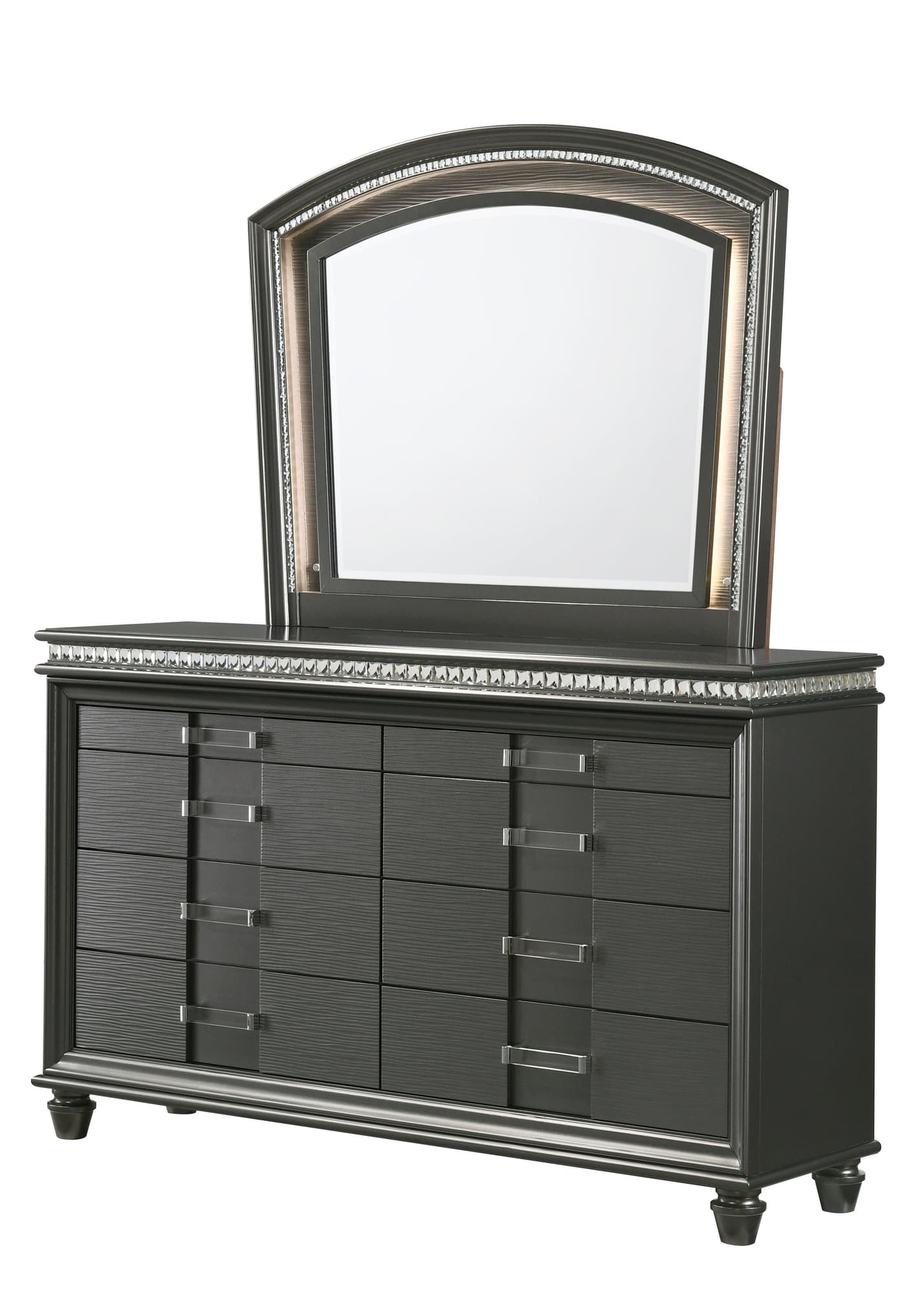 Adira Dresser Gray Drawers - Image 1