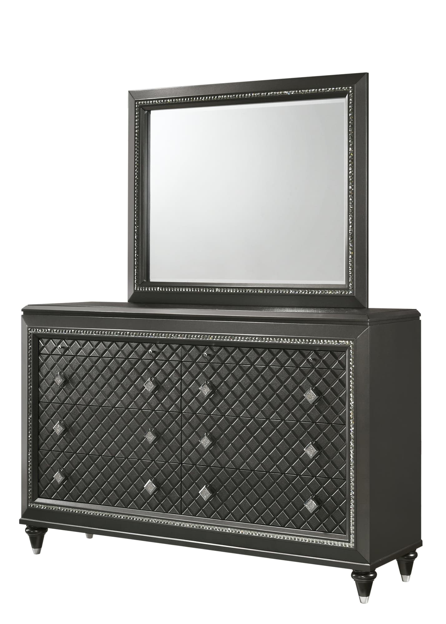 Giovani Dresser Gray Jewelry Tray Drawers - Image 1