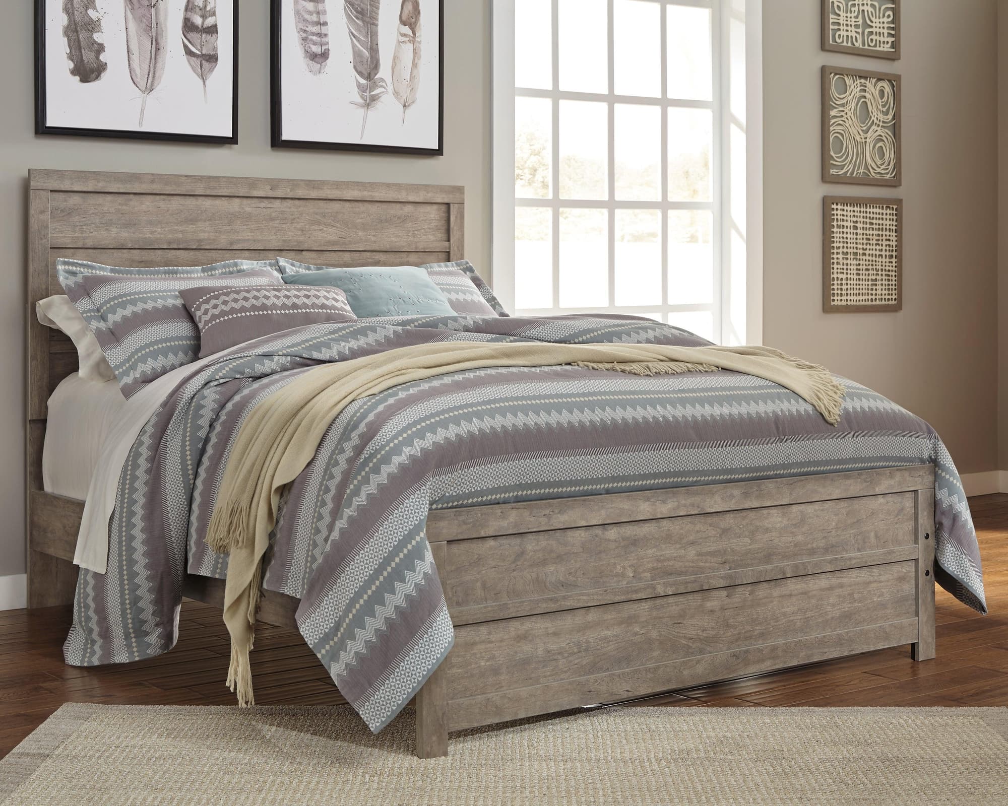 Culverbach Gray Queen Panel Bed - Image 1