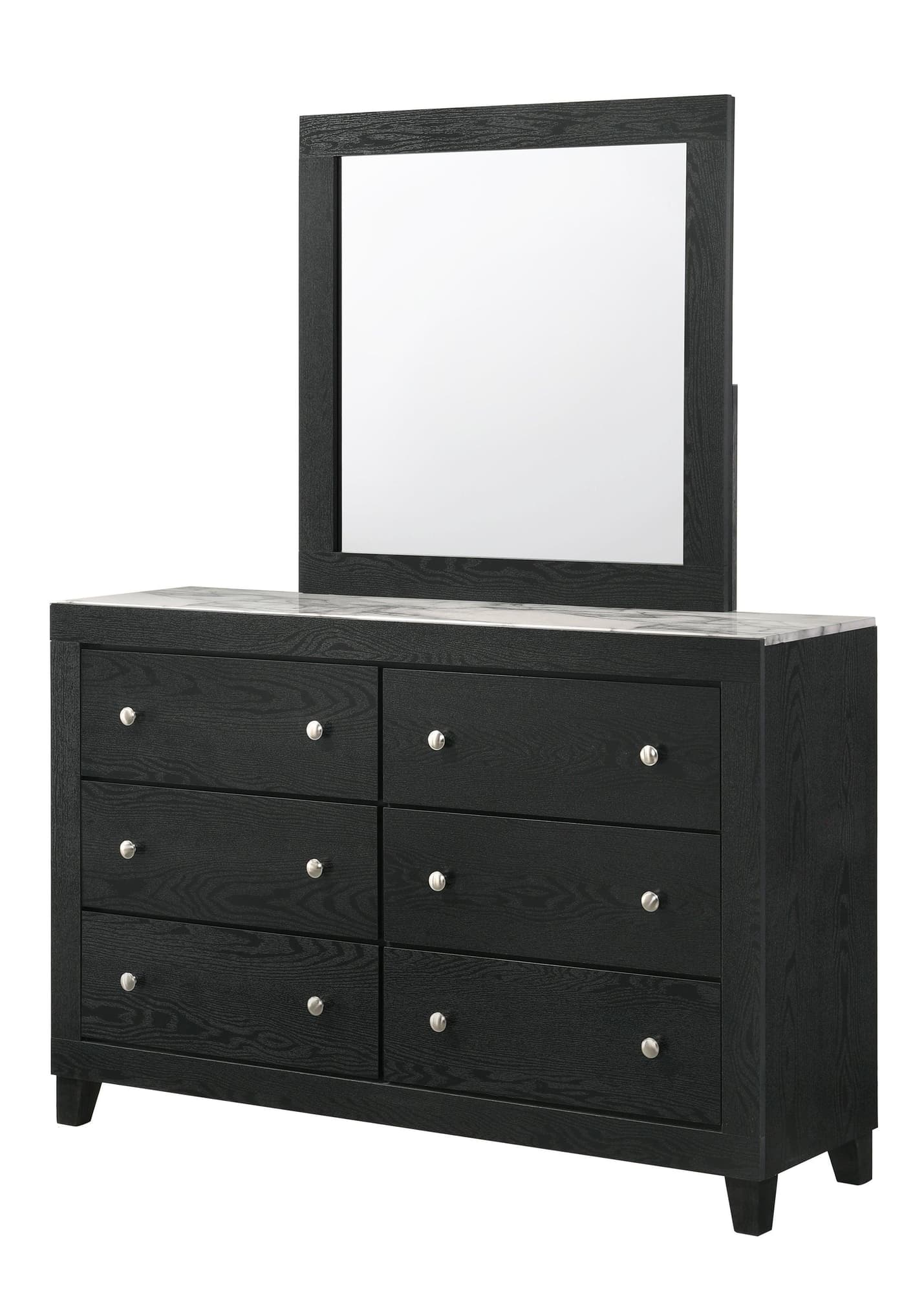 Cadence Dresser Black 6 Drawers - Image 1