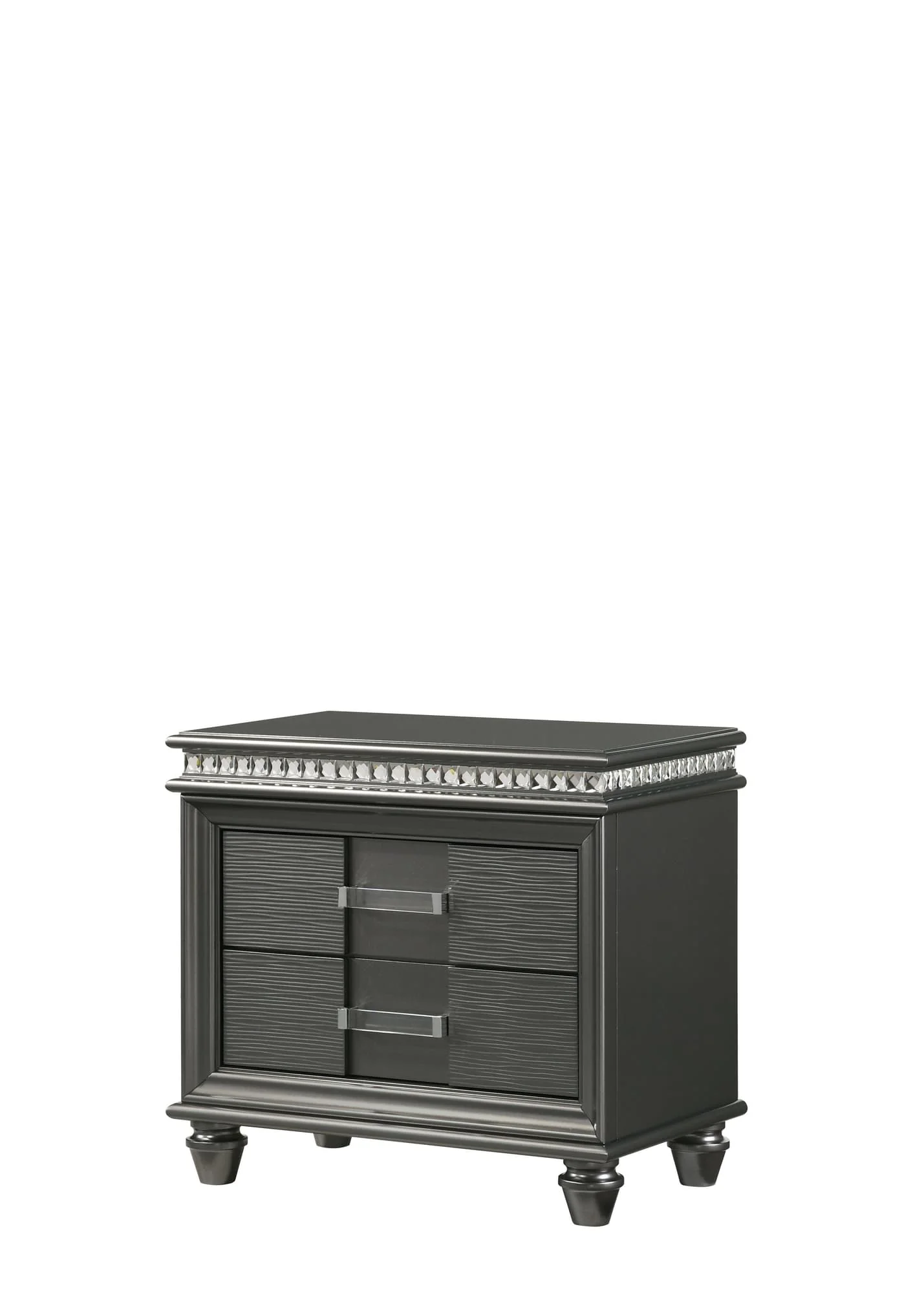 Adira NightStand Gray 2 Drawers