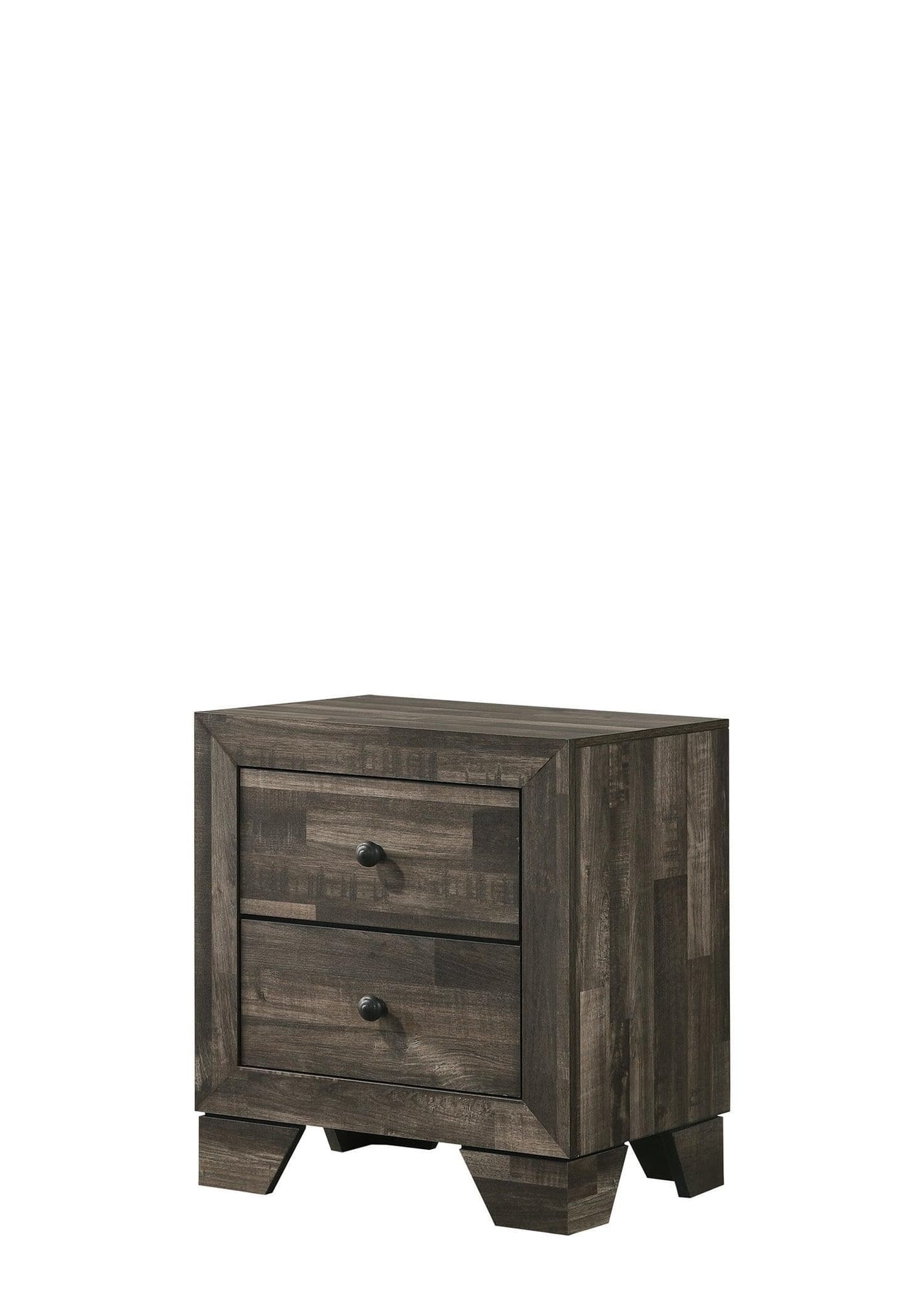 Atticus Nightstand Brown 2 Drawers - Image 1
