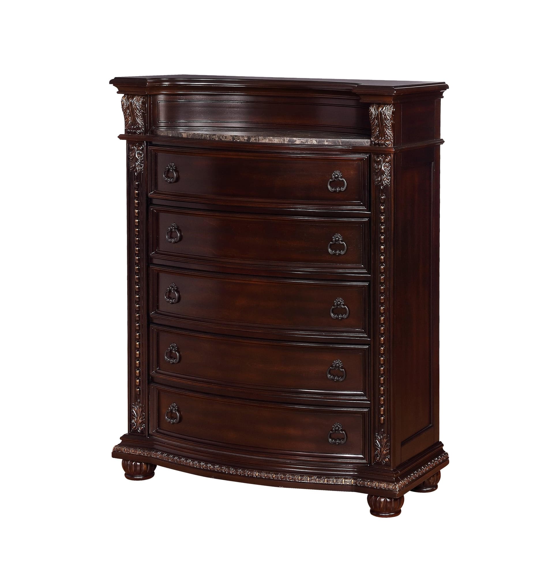 Stanley Chest Cherry Brown 5 Drawers - Image 1