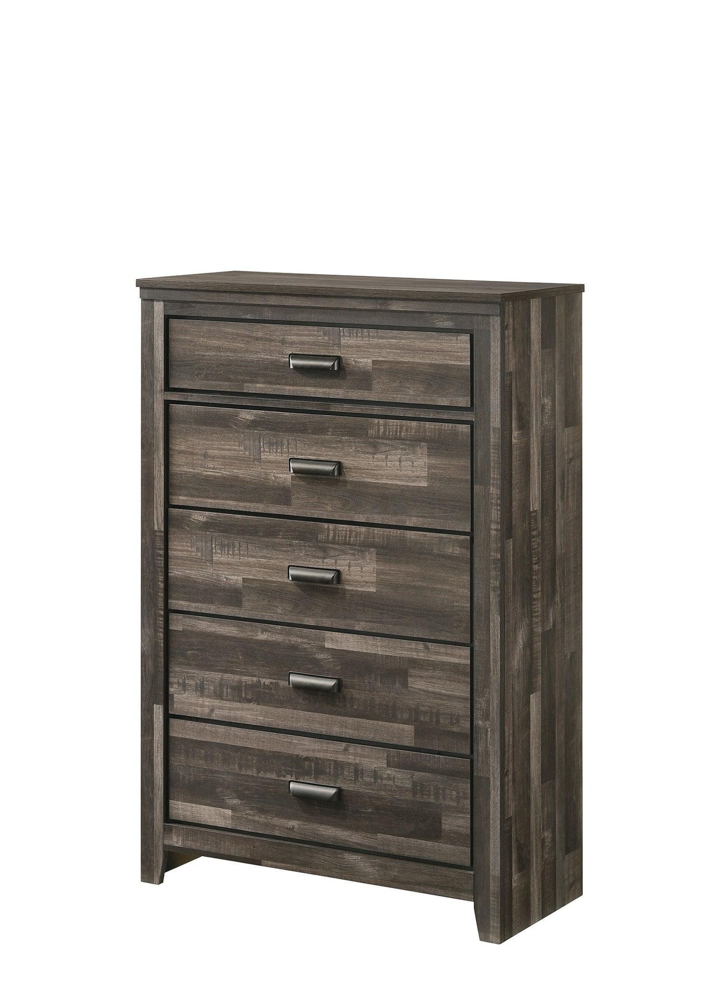 Carter Chest Brown 5 Drawers - Image 1