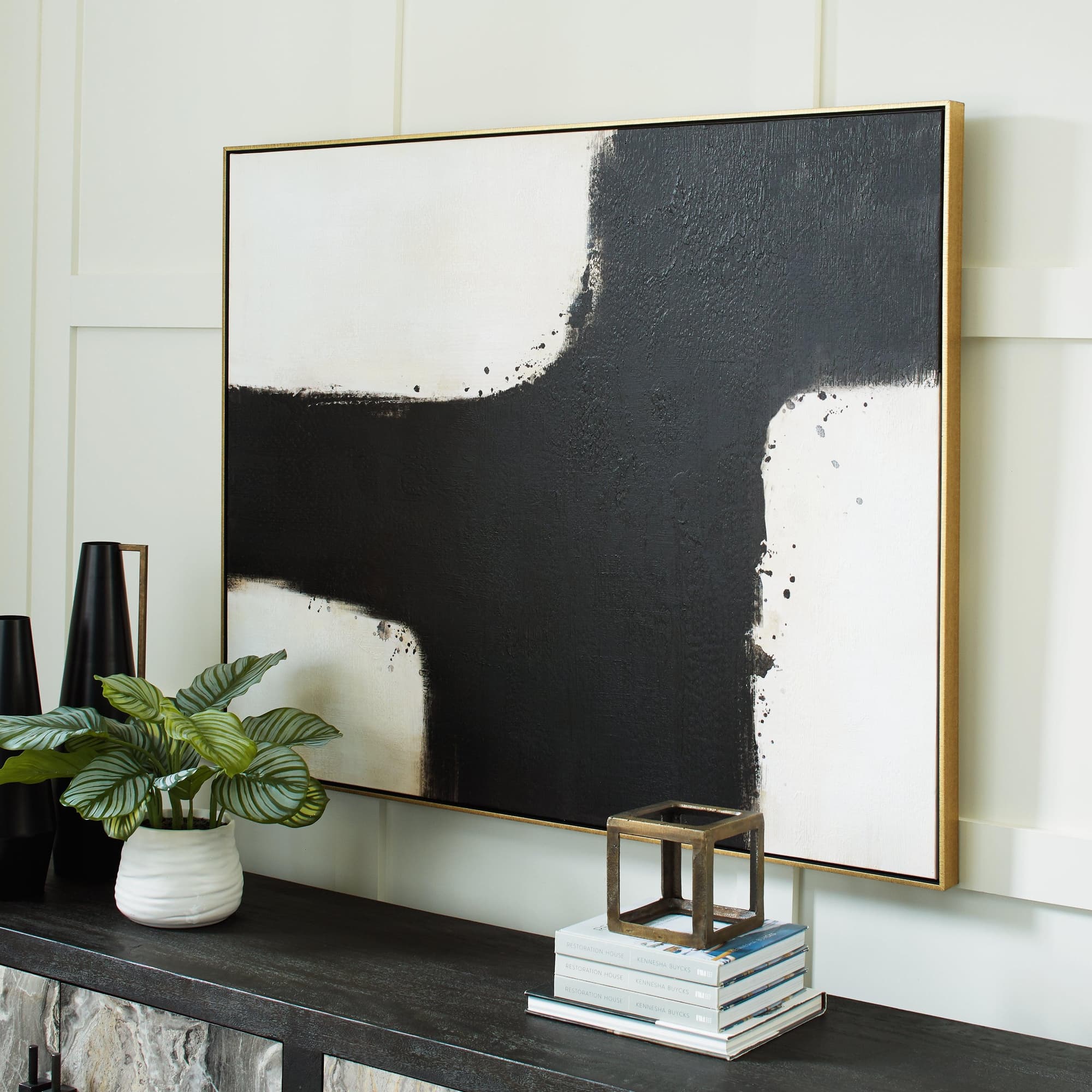 Reighlea Black White Wall Art - Image 1