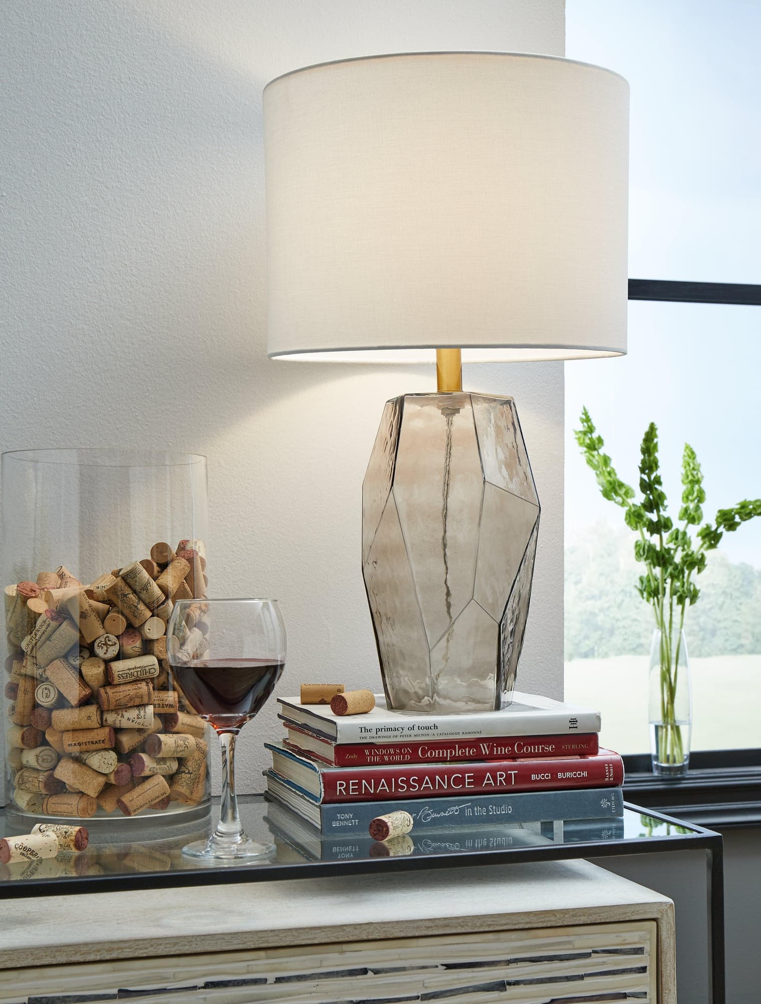 Taylow Gray Table Lamp - Image 1