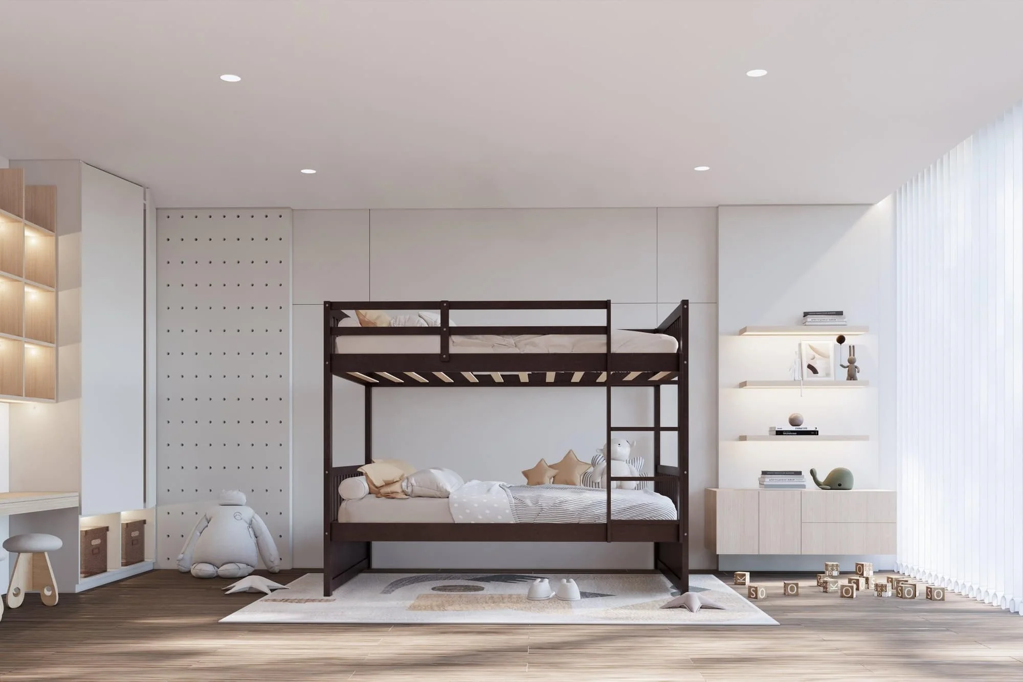 Espresso Twin Over Twin Bunk Bed