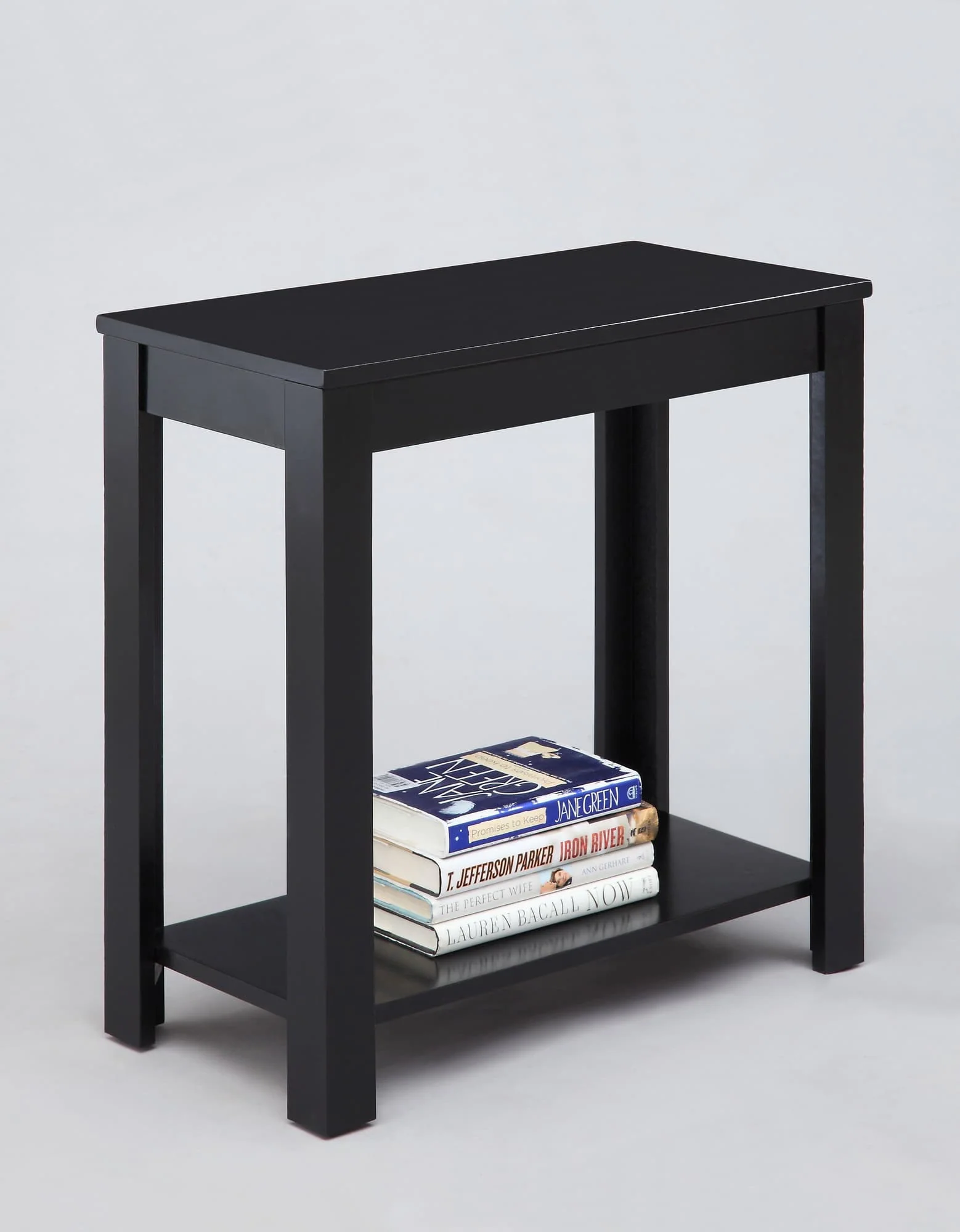 Pierce Black Chairside Coffee Table - Image 1