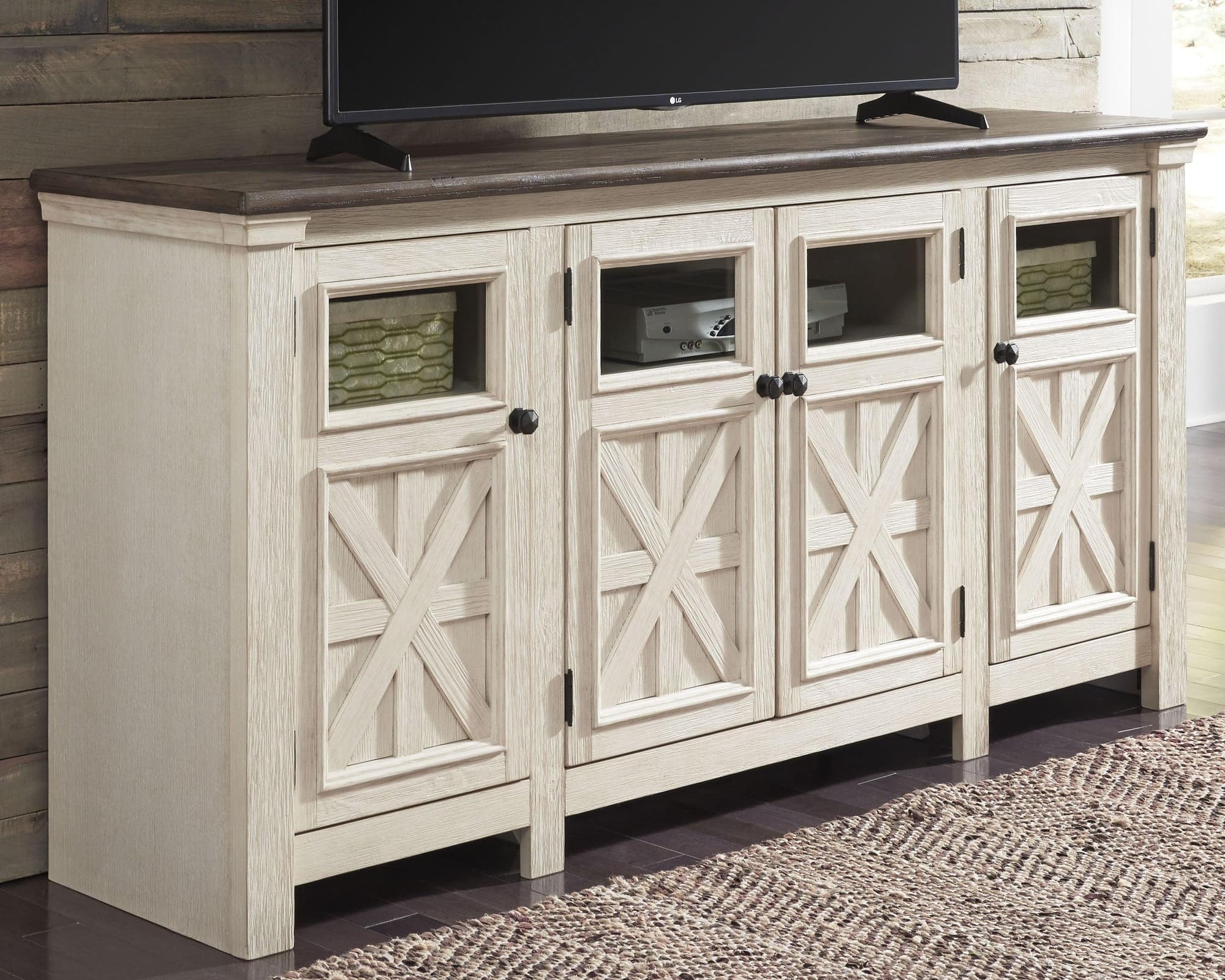 Bolanburg Two-Tone 74″ Tv Stand