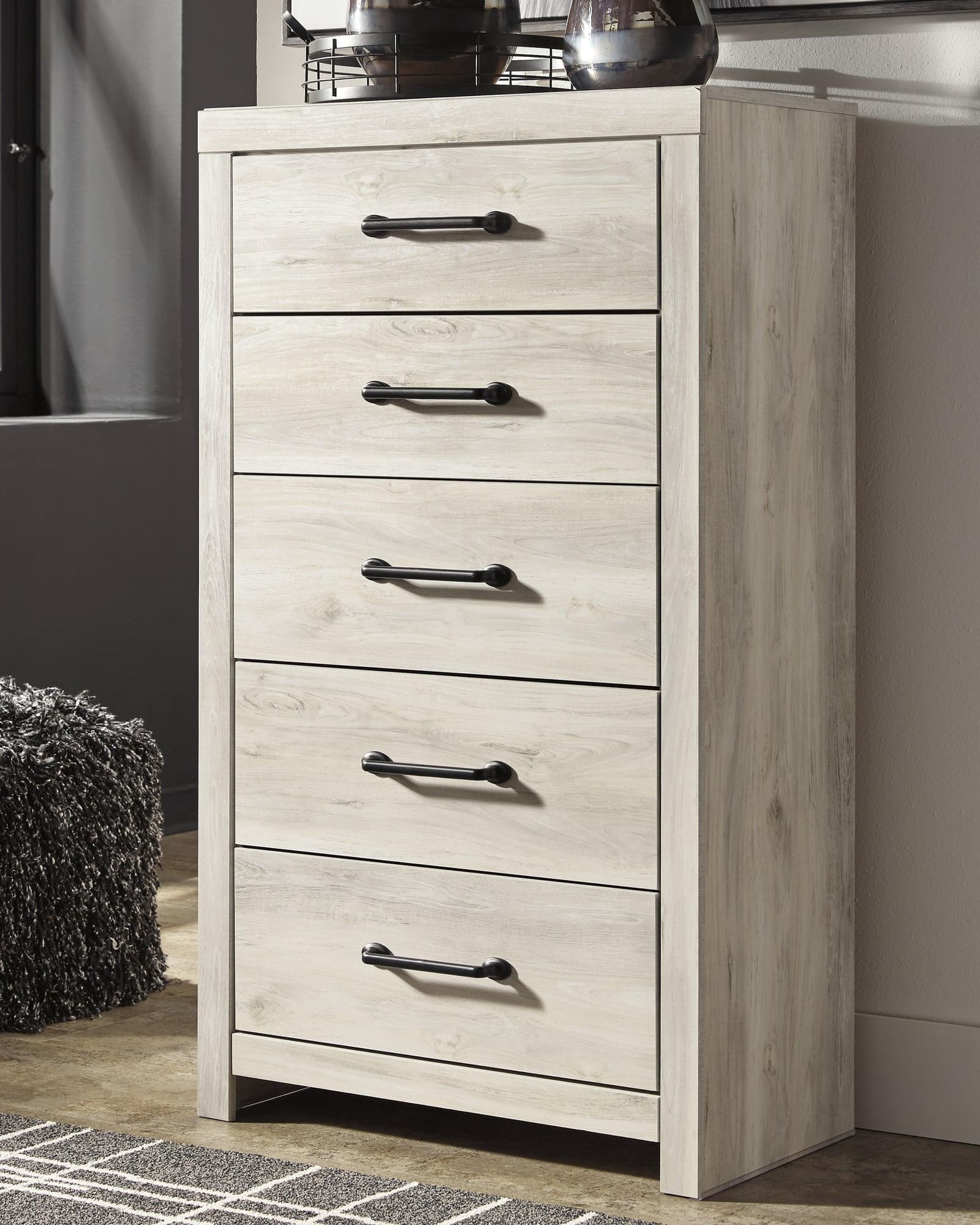 Cambeck Whitewash Chest Of Drawers - Image 1