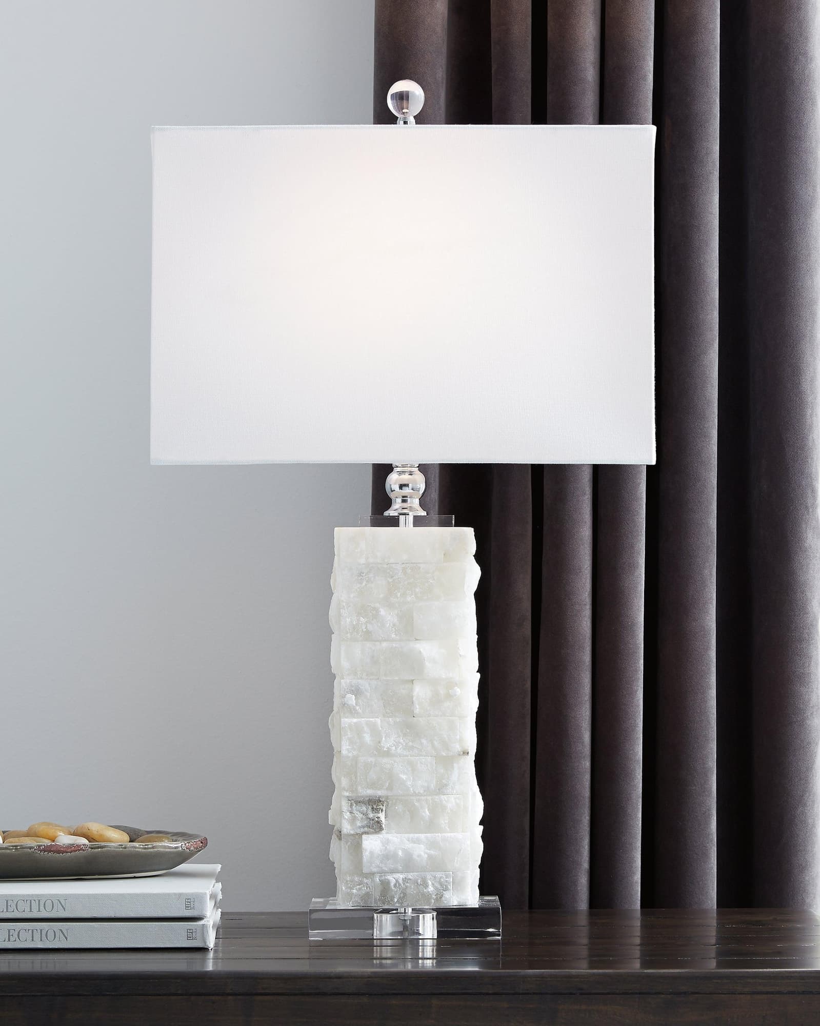 Malise White Table Lamp - Image 1
