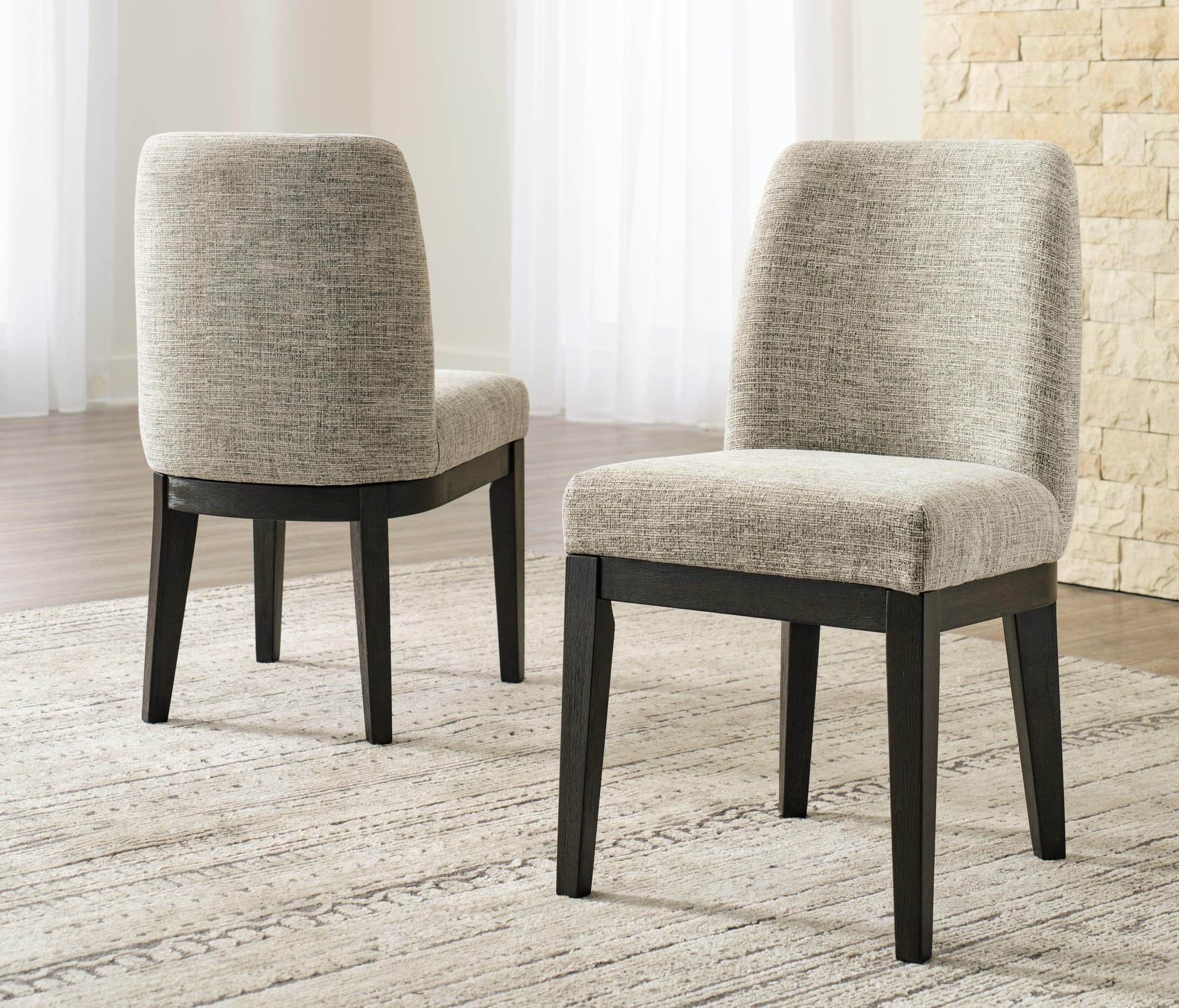 Burkhaus Dark Brown Dining Chair - Image 1