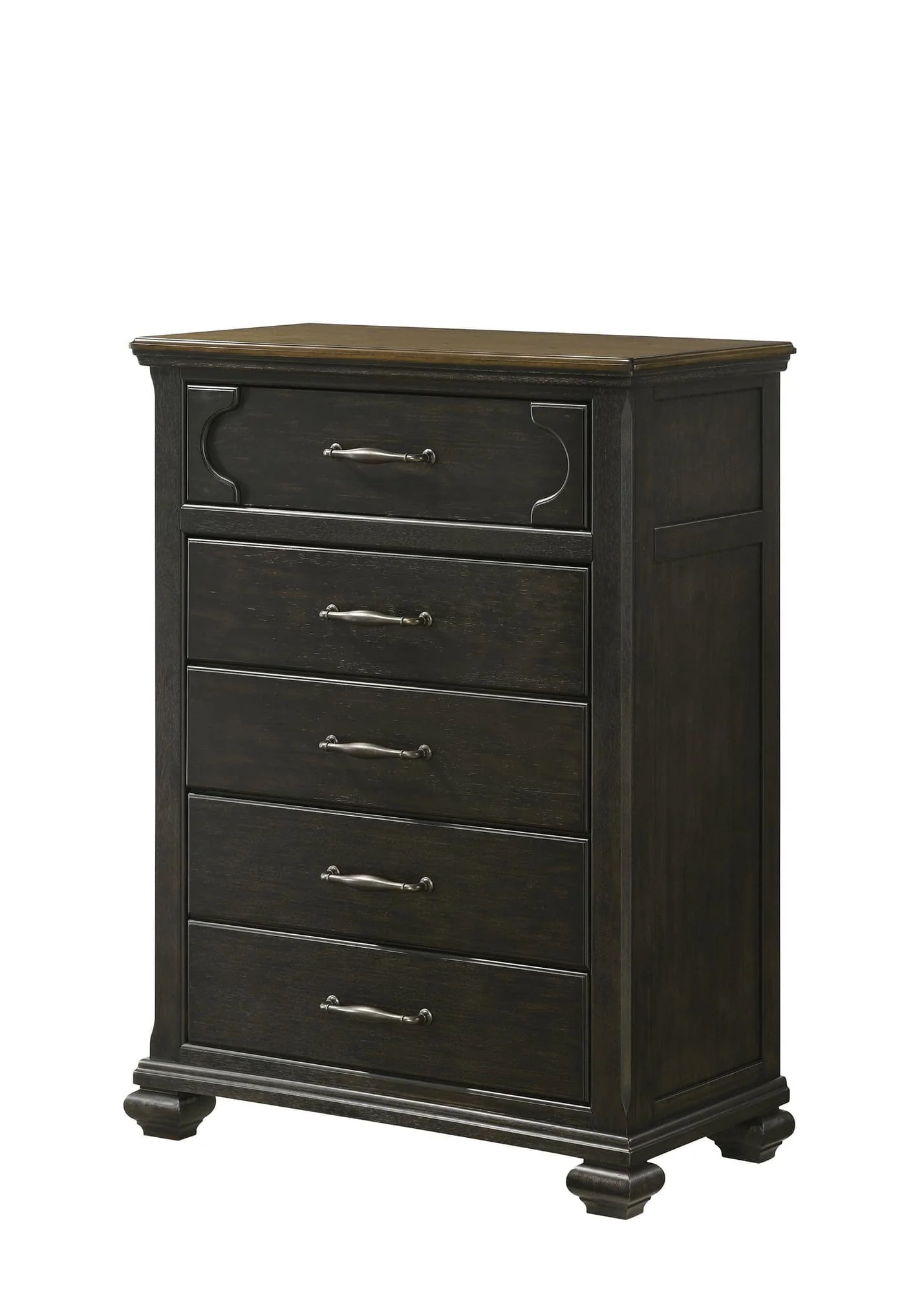Hamilton Brown 5 Drawers Handle Accent Chest - Image 1