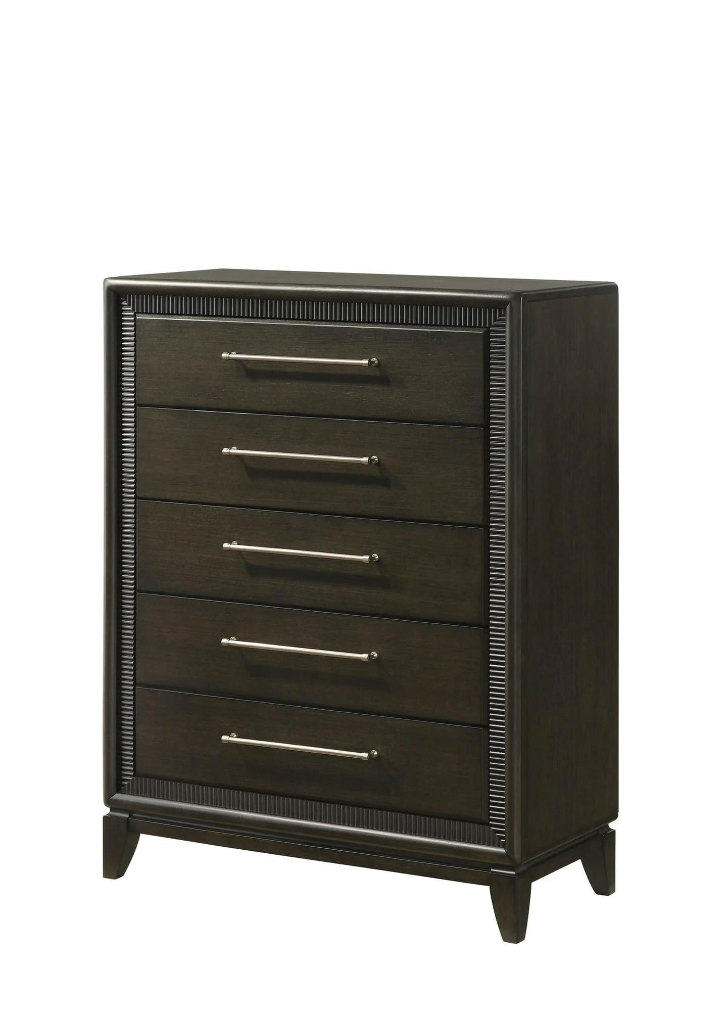 Saratoga Black 5 Drawers Handle Accent Chest - Image 1