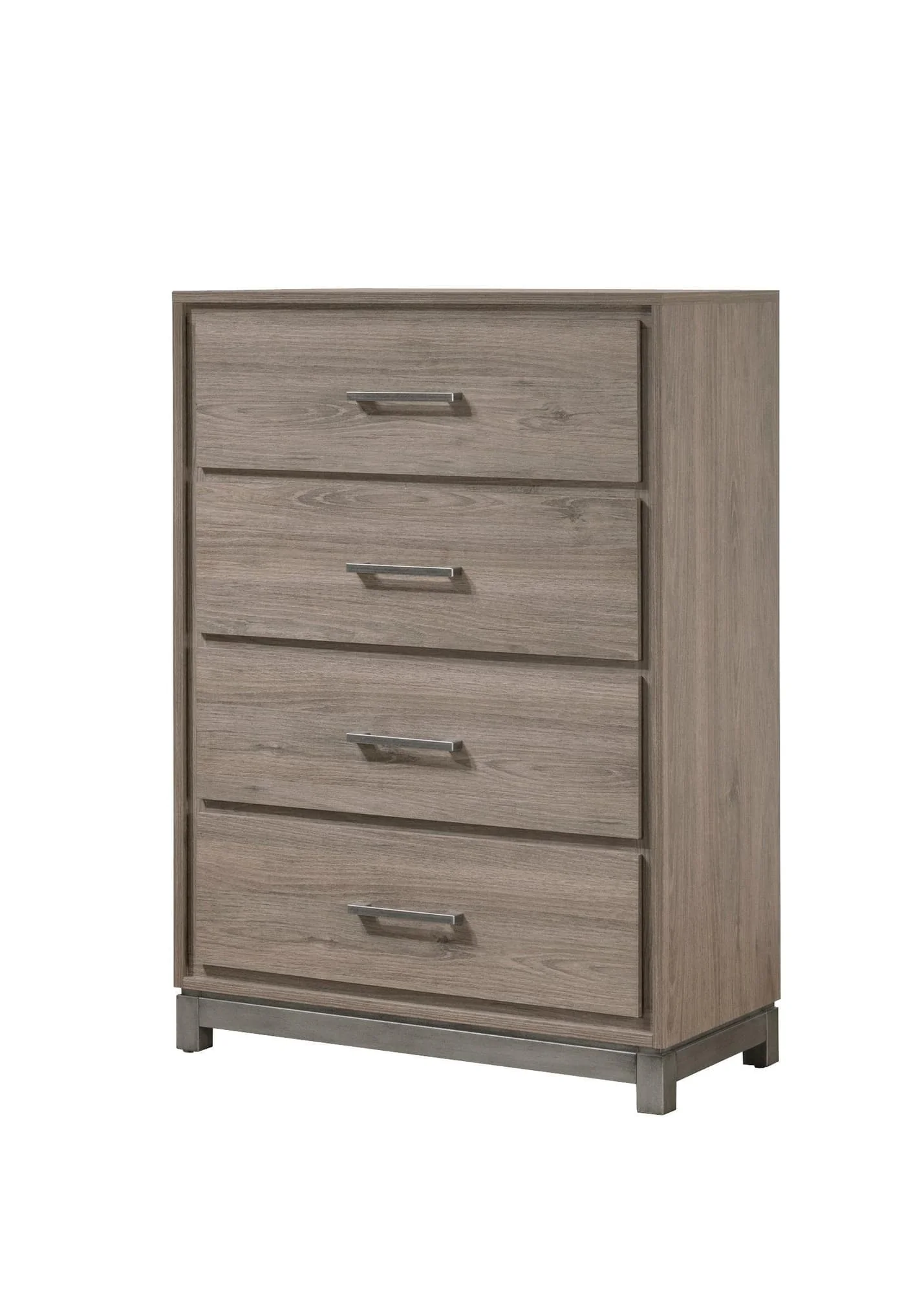 River Brown 4 Drawers Handle Accent Chest - Image 1
