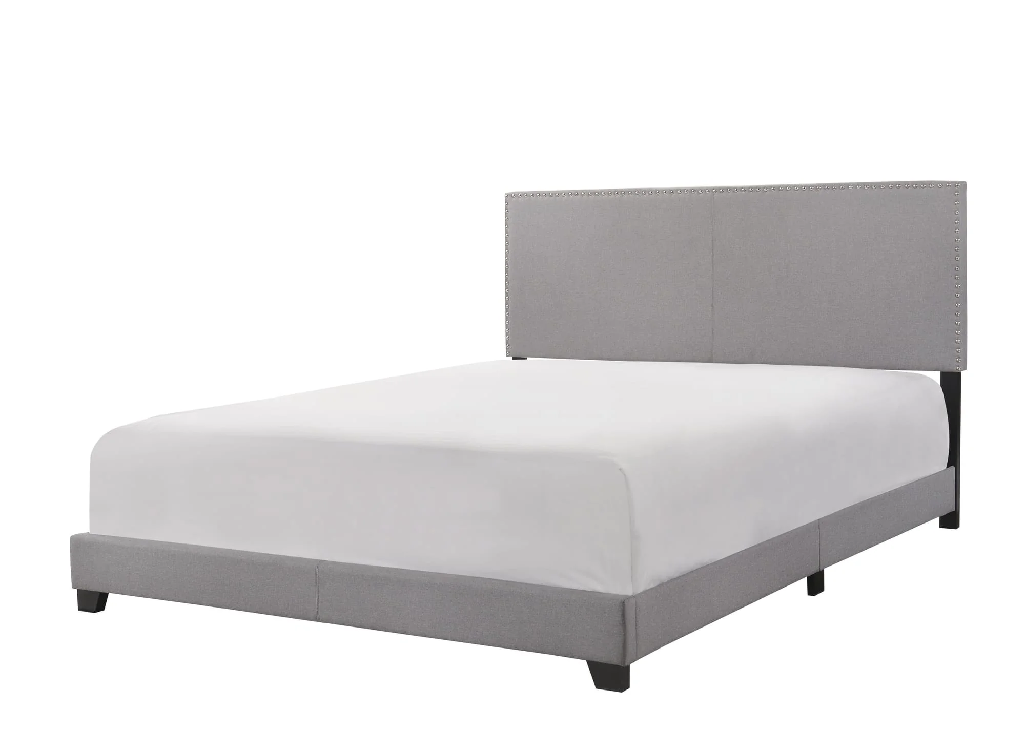 Erin Gray Fabric Upholstered Panel Queen Bed - Image 1