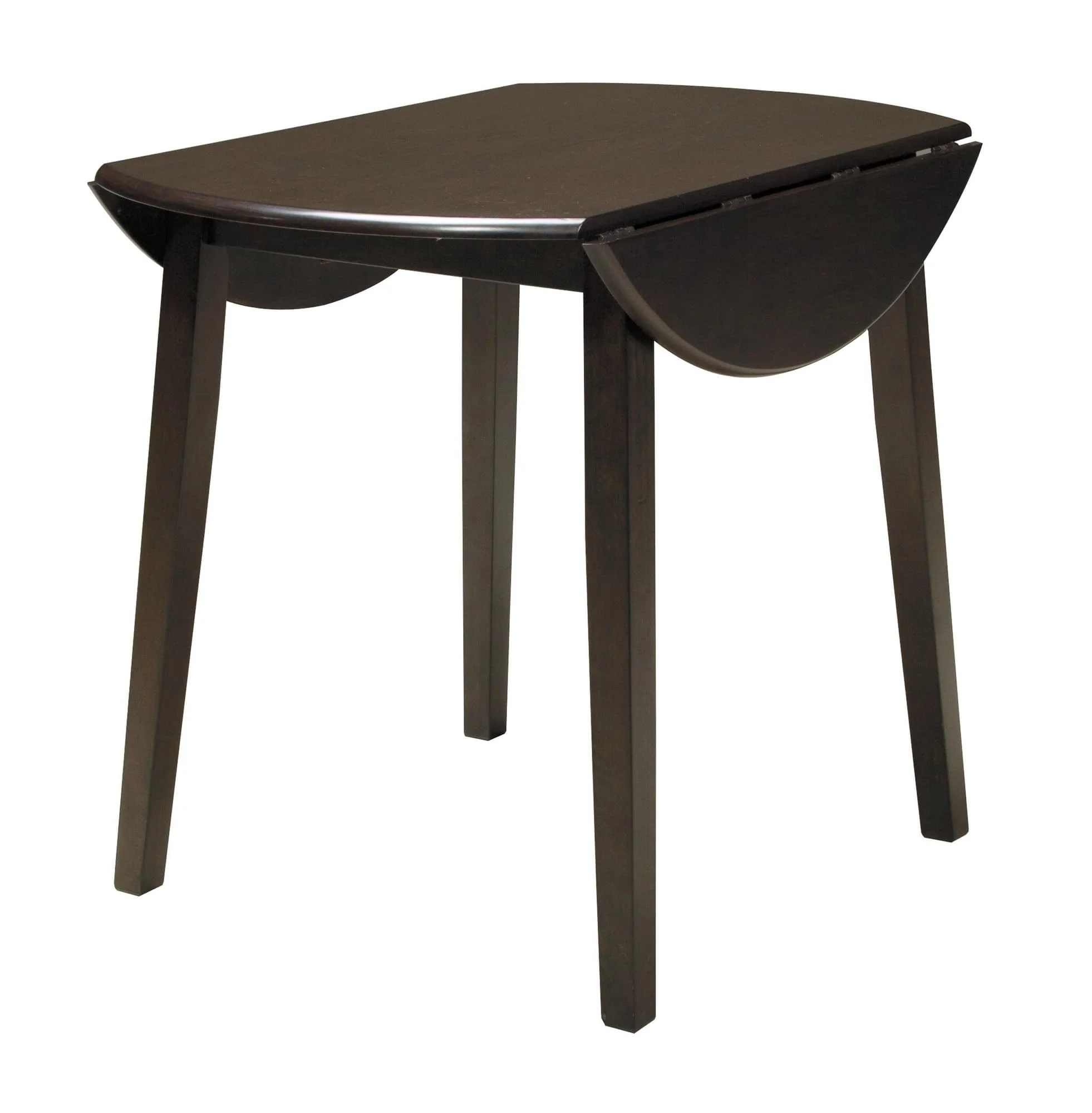 Hammis Dark Brown Dining Drop Leaf Table - Image 1