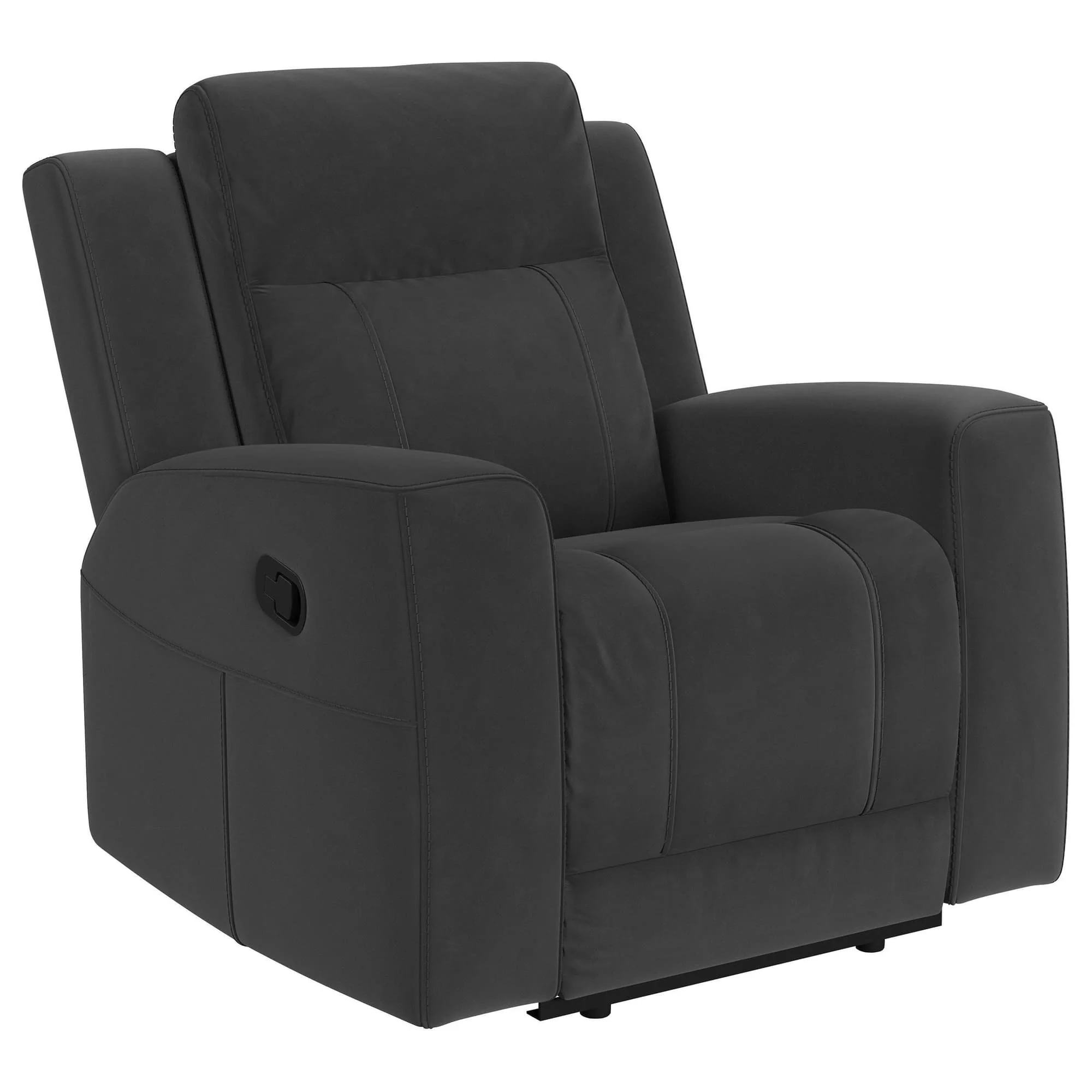 Brentwood Upholstered Recliner Chair Black - Image 1