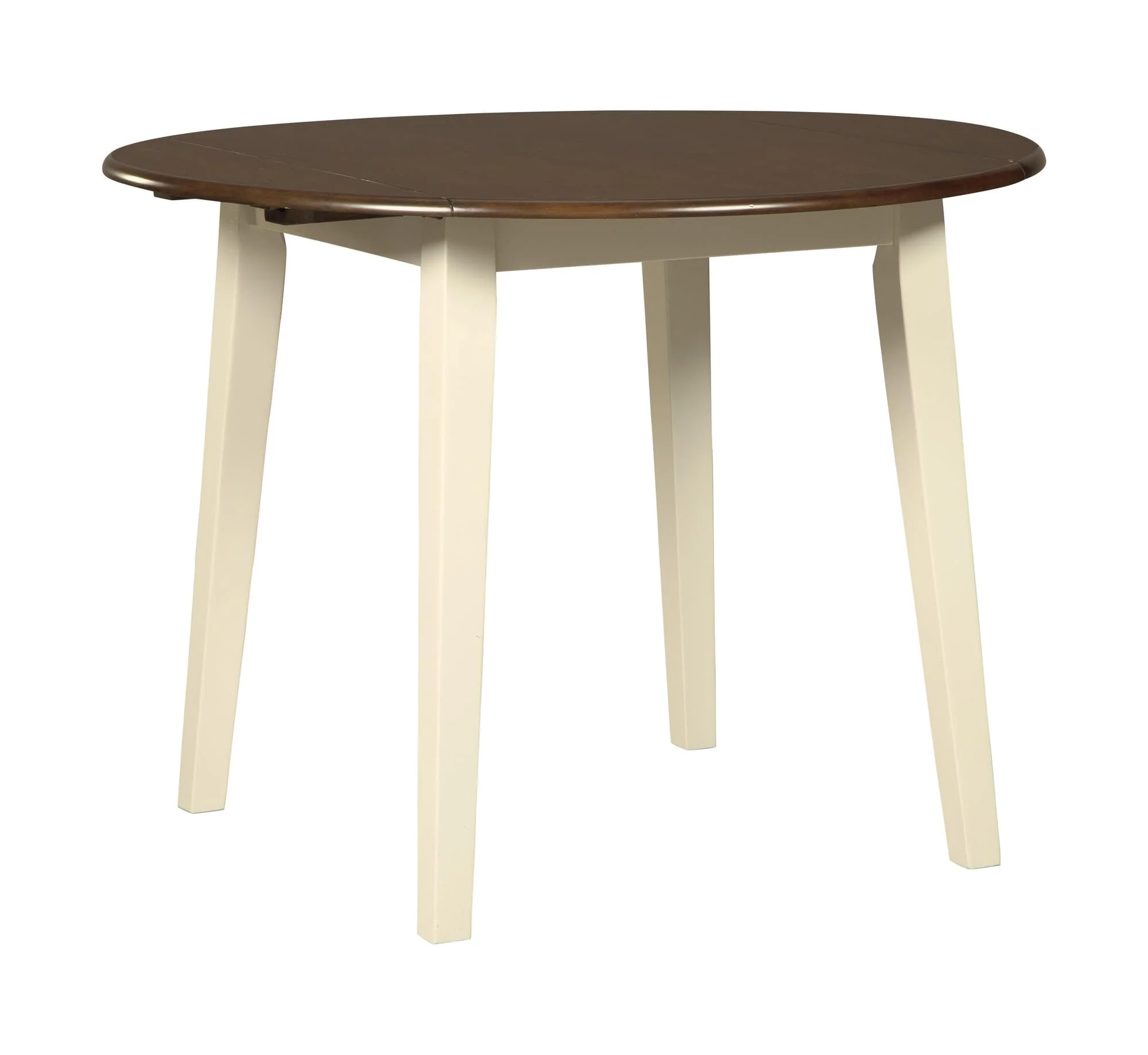 Woodanville Cream Brown Dining Drop Leaf Table