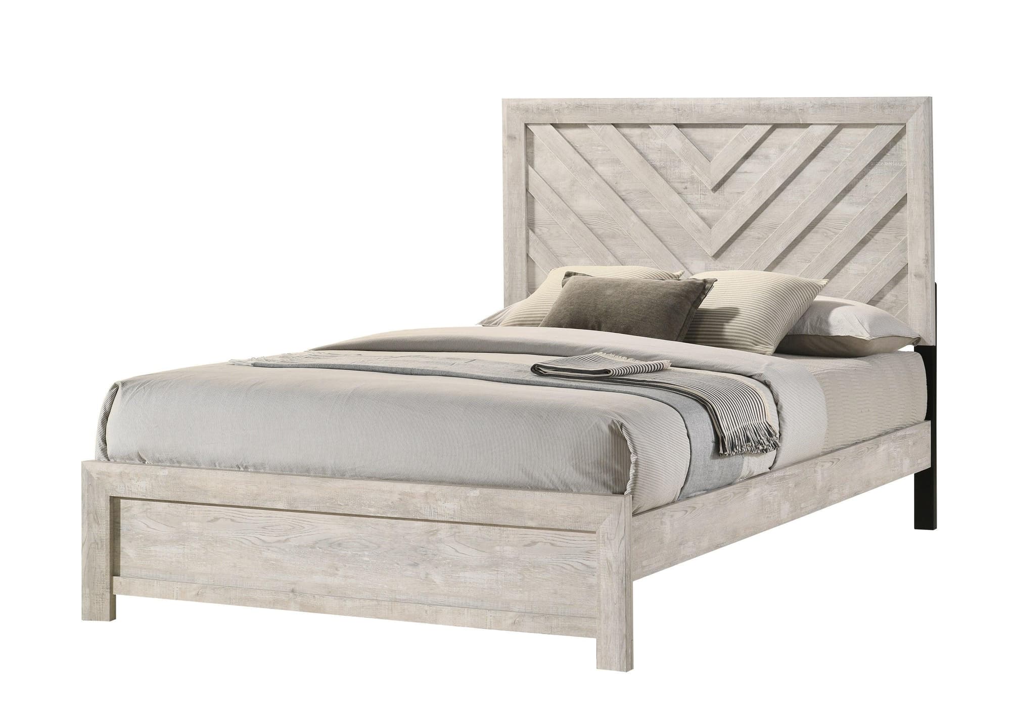 Valor Beige Storage Panel Twin Bed - Image 1