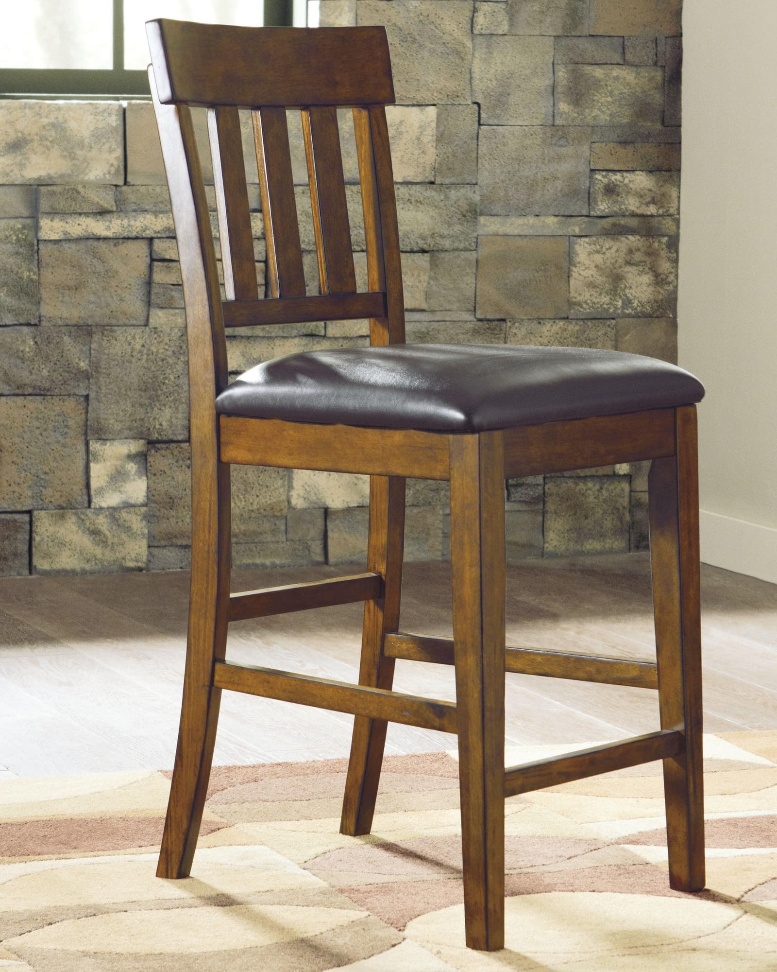 Ralene Medium Brown Counter Height Bar Stool - Image 1