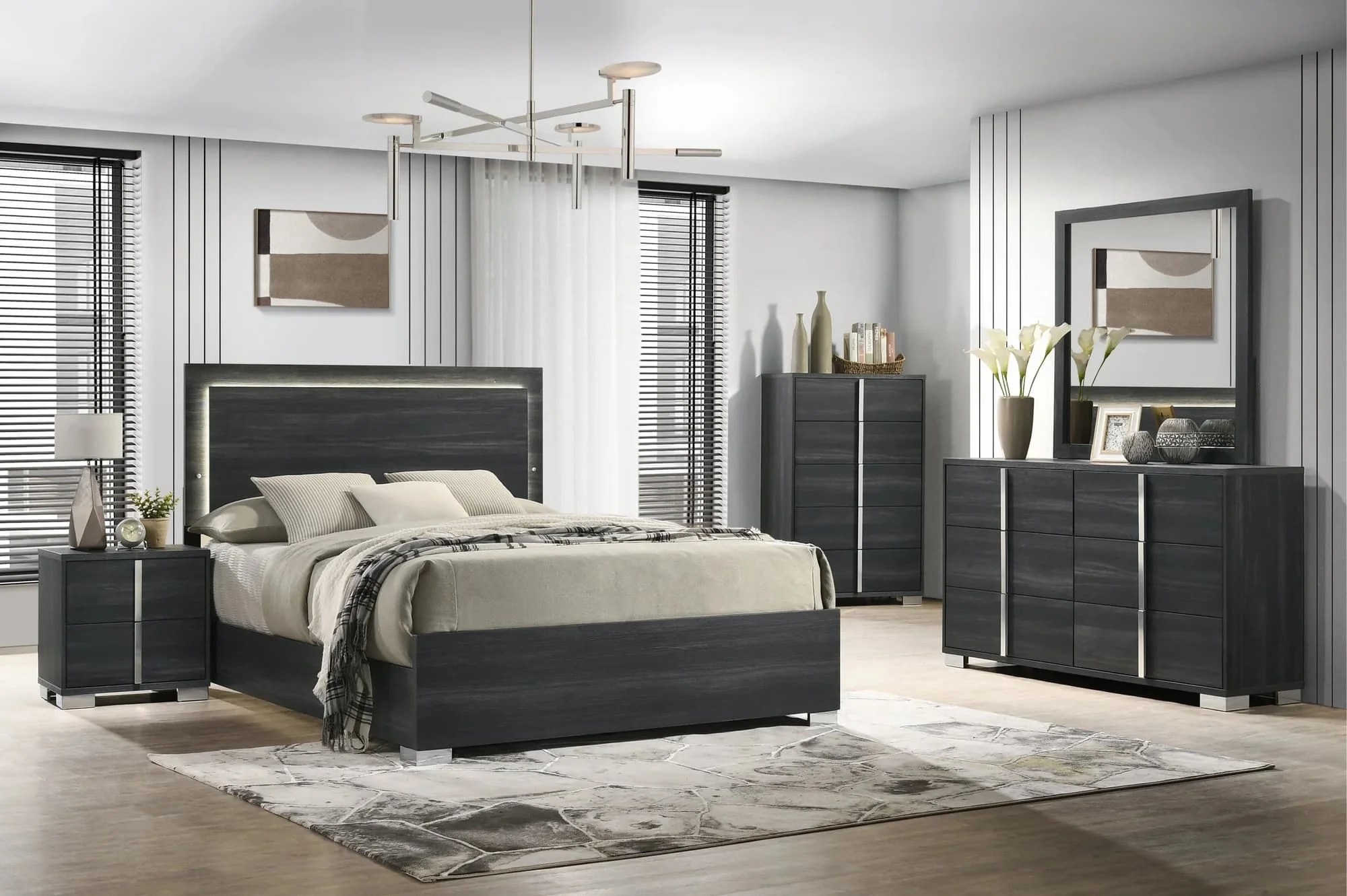 Hiena Black Nightstand - Image 1