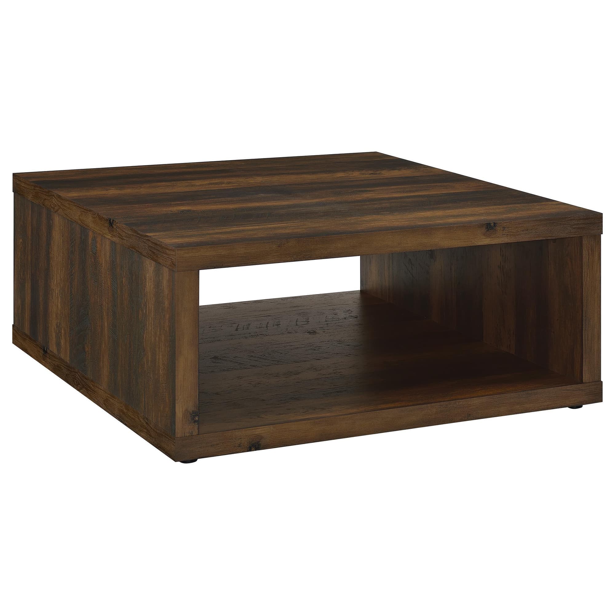 Frisco Square Wood Coffee Table Dark Pine - Image 1
