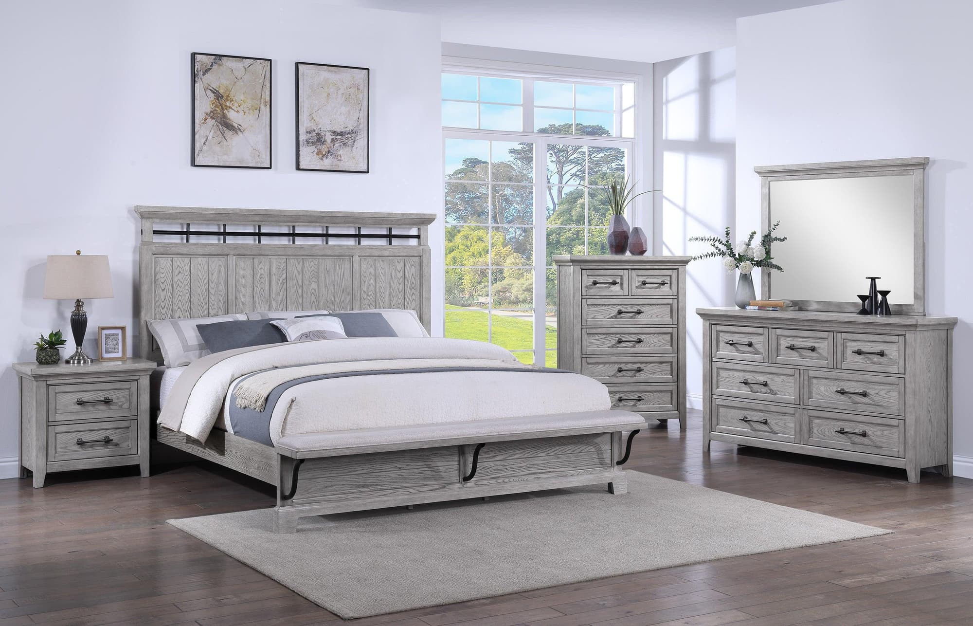 Beckett Gray Panel Bedroom Set - Image 1