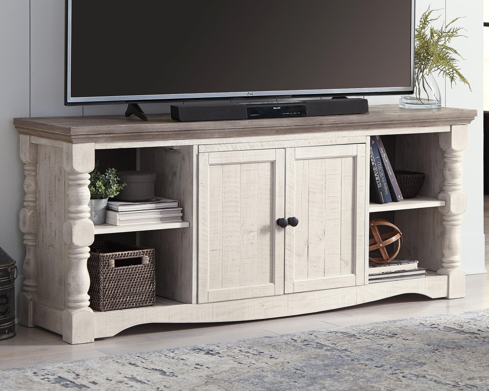 Havalance Two-Tone 67" Tv Stand - Image 1