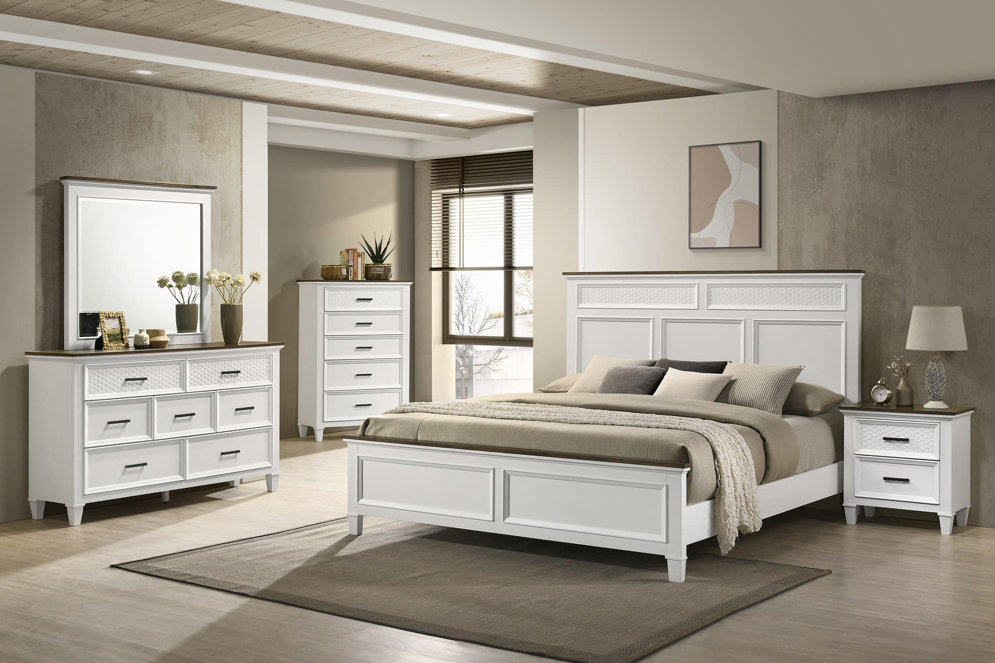Everdeen White Bedroom Set - Image 1