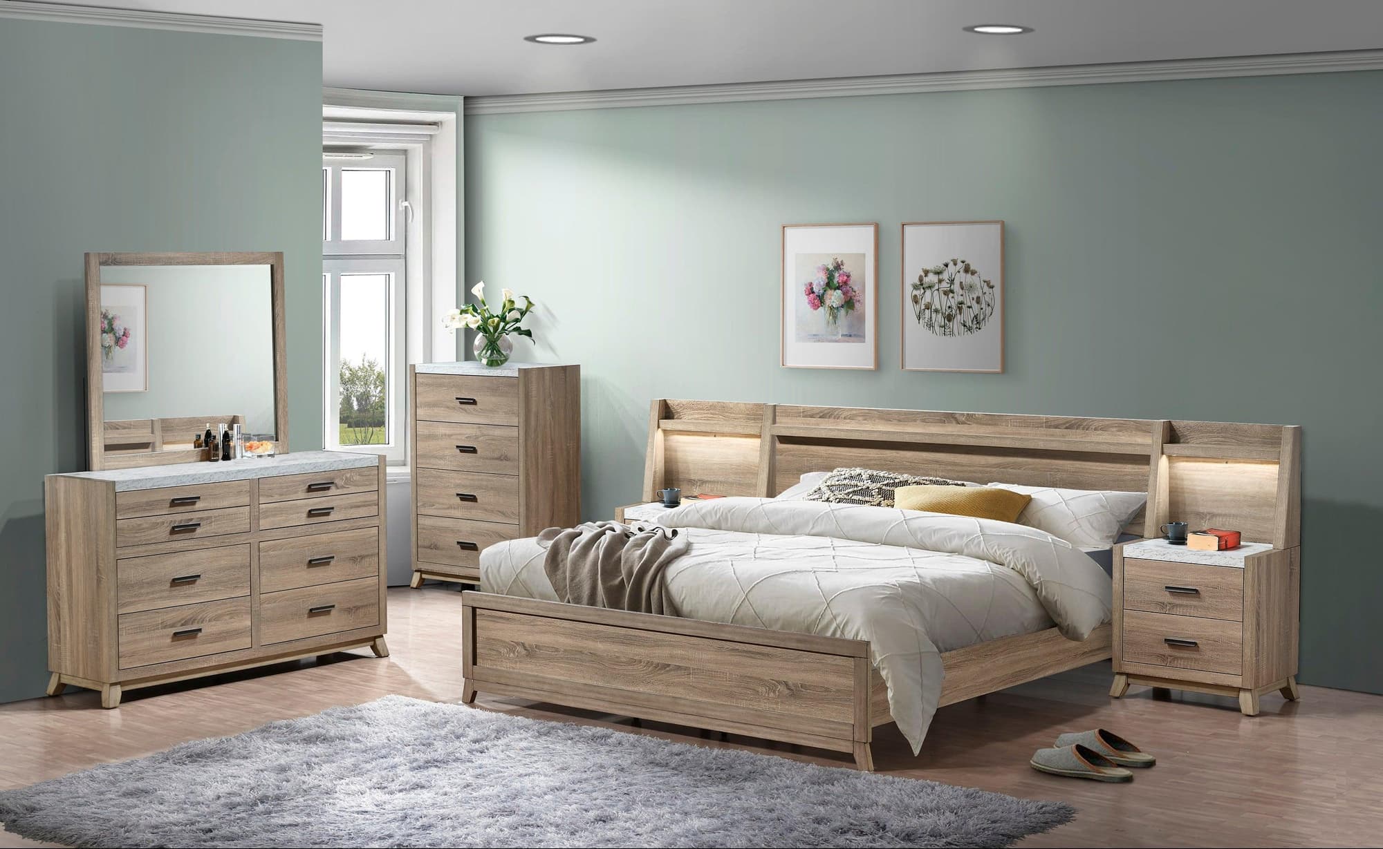 Tilston Brown Panel Bedroom Set - Image 1