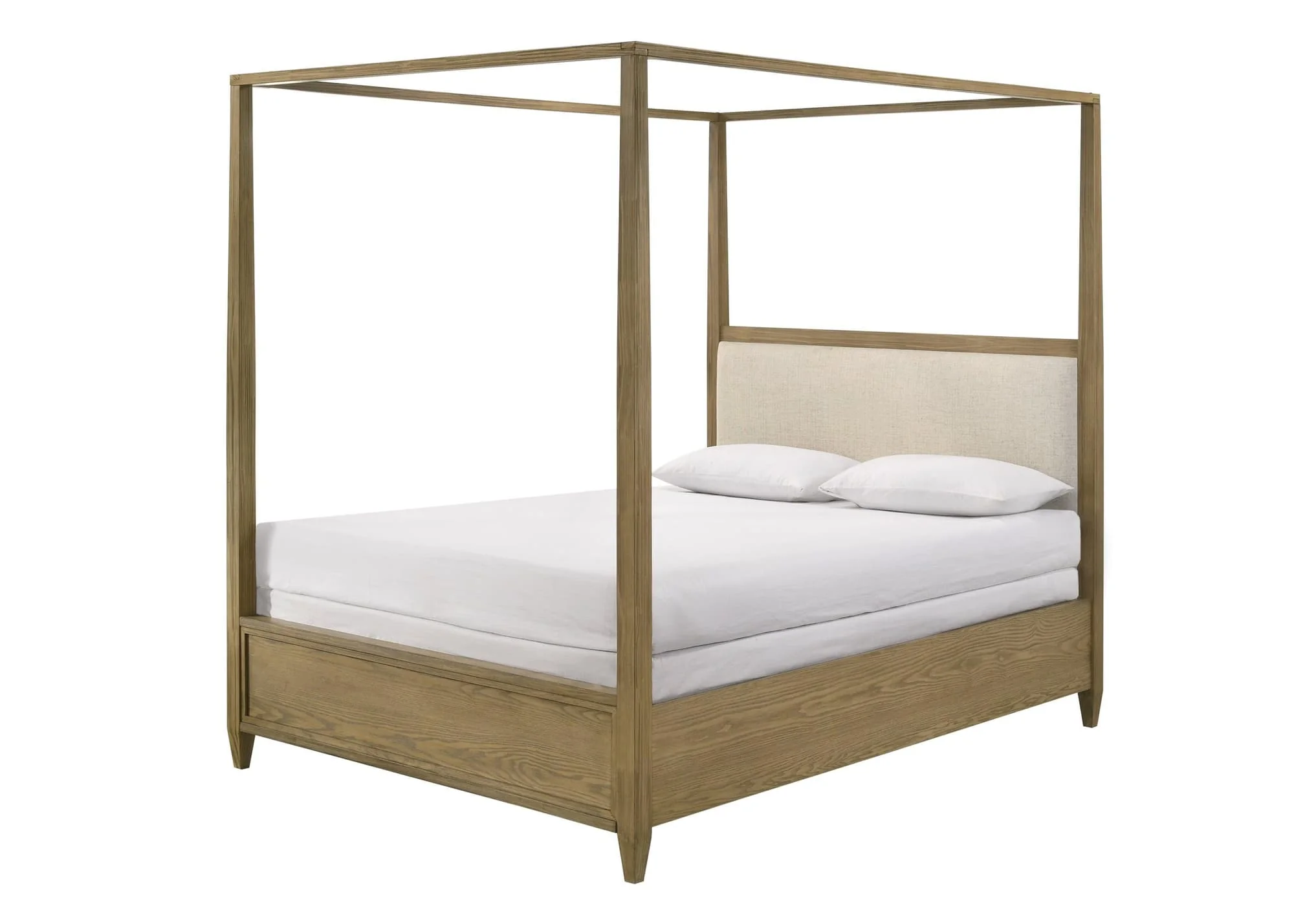 Sienna Brown Canopy Platform King Bed - Image 1